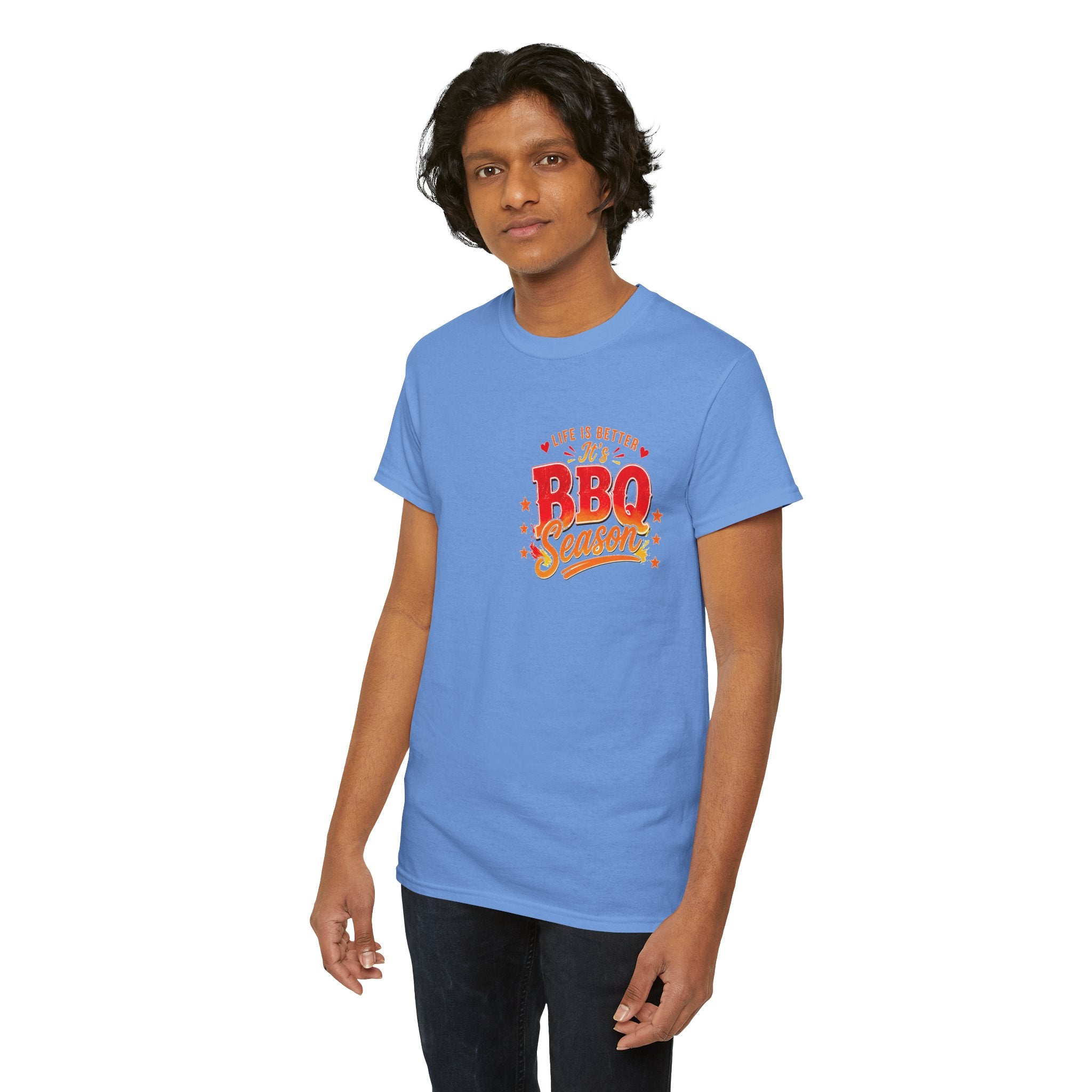 BBQ Season T-Shirt | Life Is Better It's BBQ Season Tee | Funny Grill Shirt | Summer Cookout Tee | Barbecue Lover Gift | Backyard BBQ Shirt