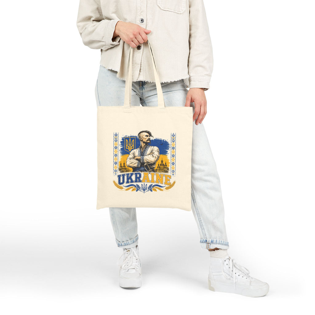 Ukraine Pride Canvas Tote Bag — Patriotic Ukrainian Design