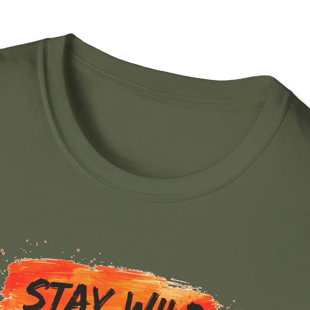 Inspirational Brushstroke Tee — “Stay Wild, Dream Big, Be Kind, Good Vibes”