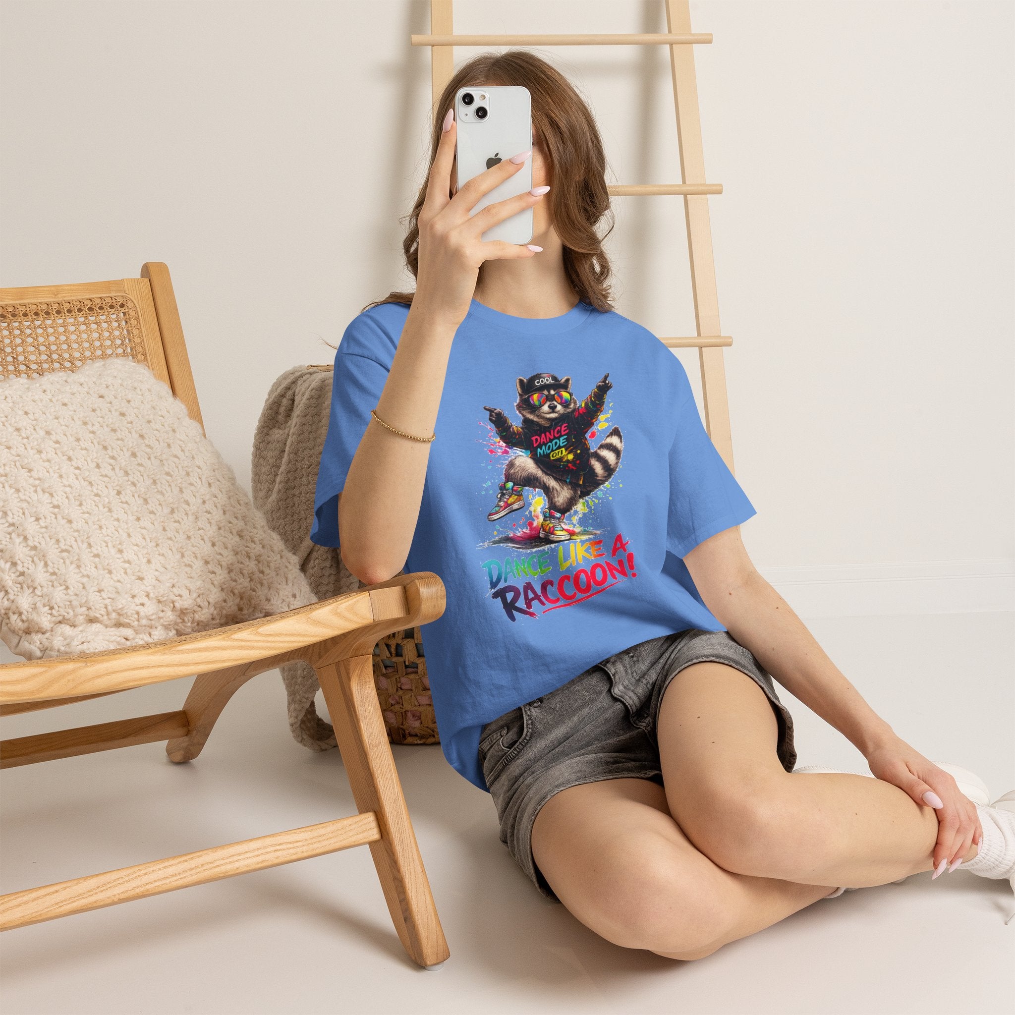 Dance Like a Raccoon T-Shirt — Cute Retro Raccoon Dance Graphic Tee