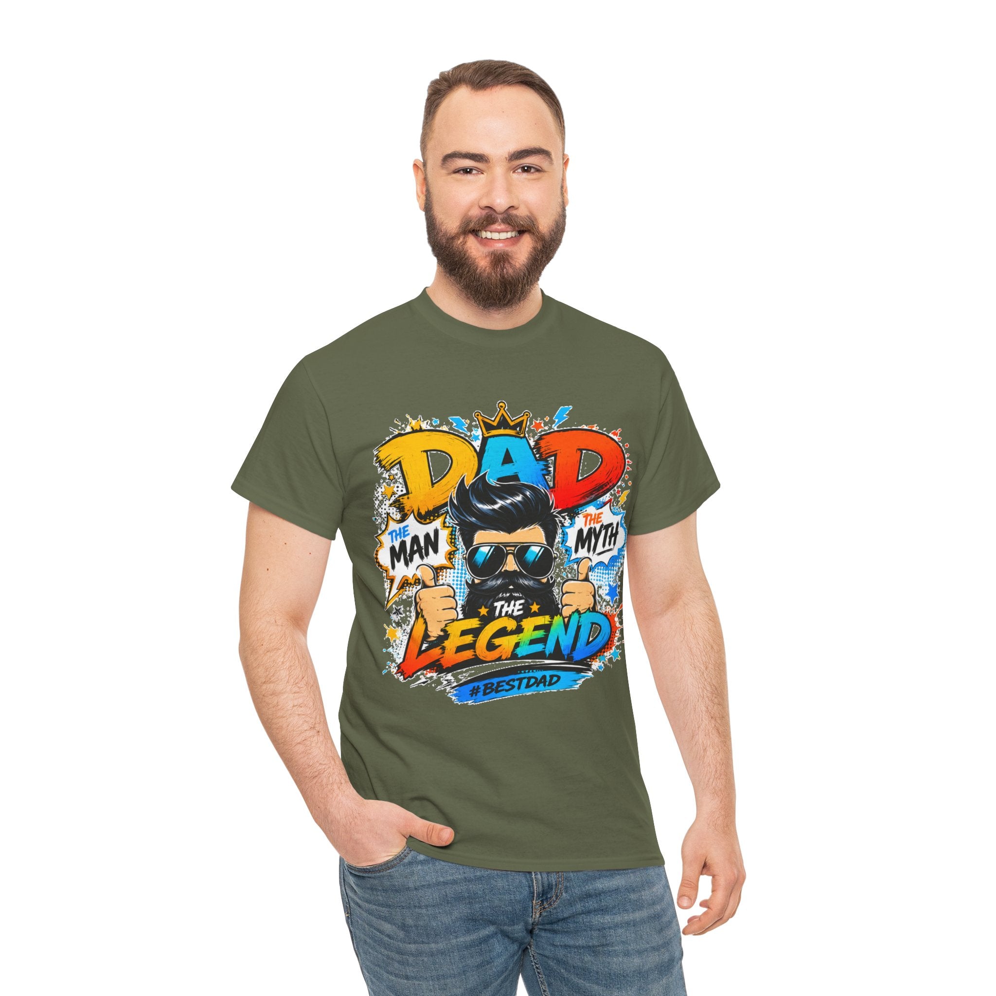 Dad The Legend T-Shirt — 'Dad: Man, Myth, Legend' Graphic Tee for Father’s Day