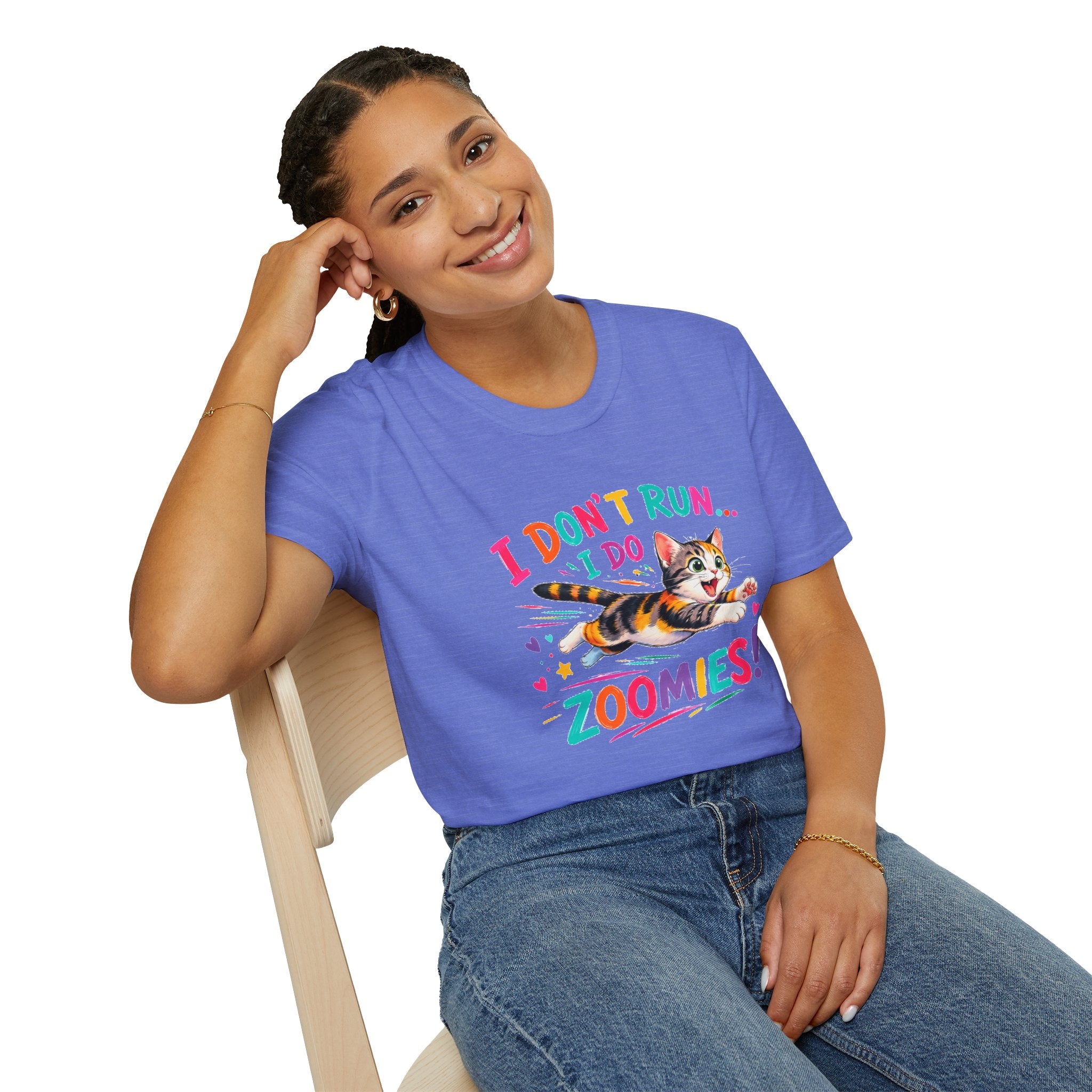 I Don’t Run… I Do—Cute Calico Cat T-Shirt