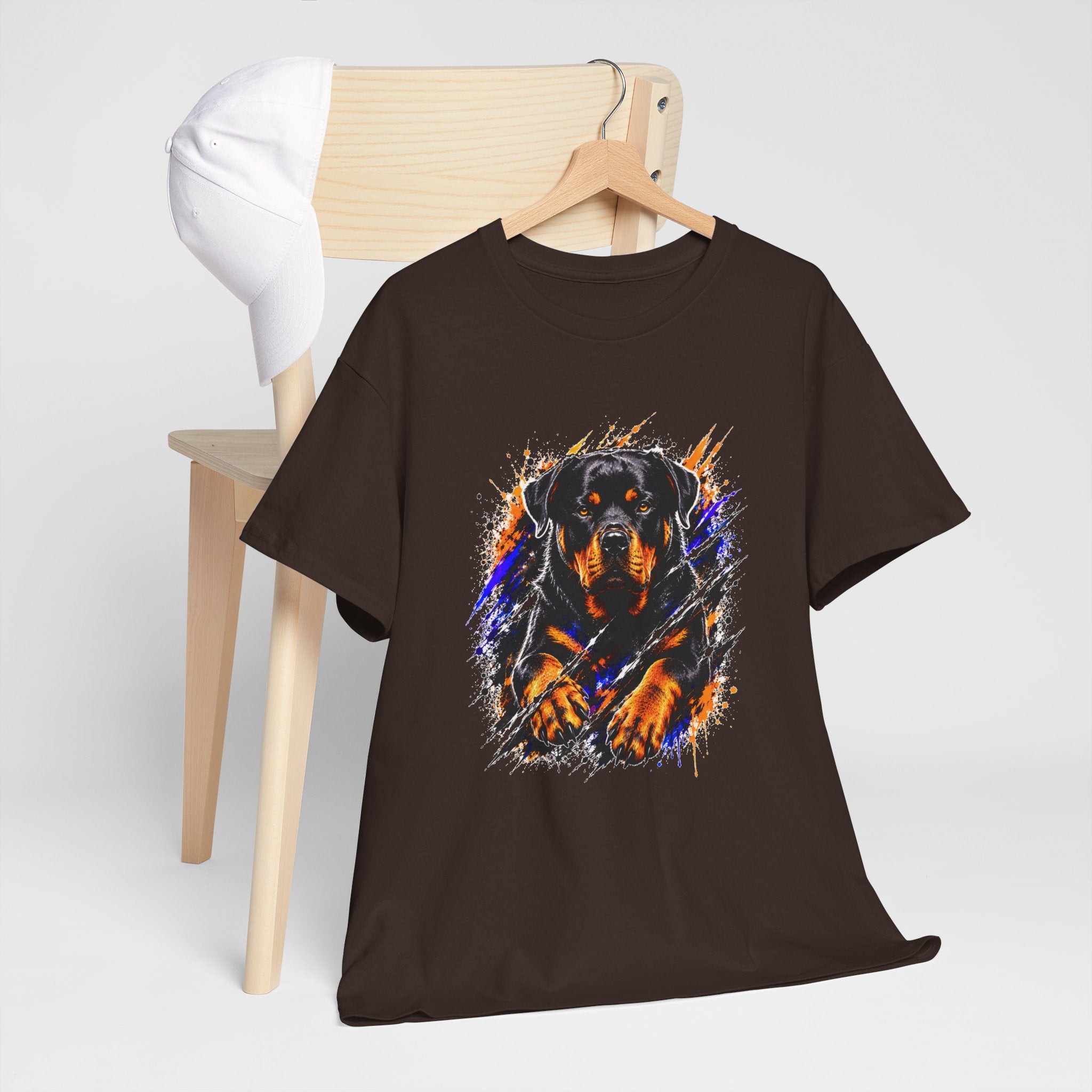 Rottweiler Graphic T-Shirt | Fierce Dog Lover Tee | Bold Rottie Shirt | Gift for Rottweiler Owners