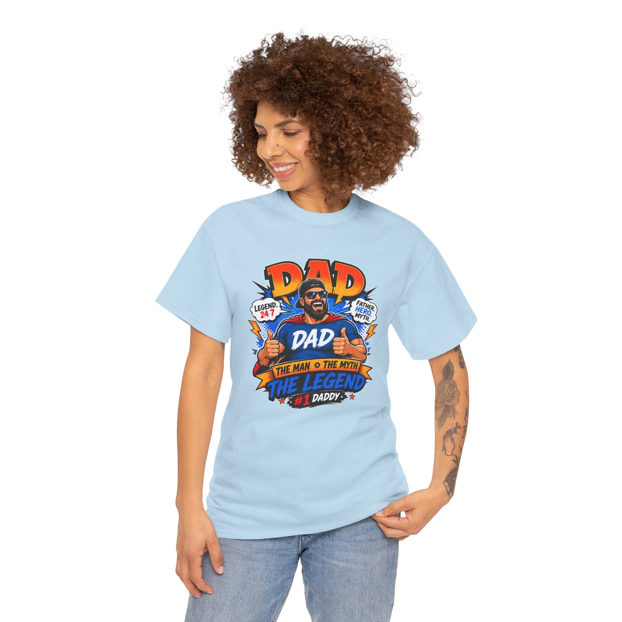 Funny Dad Shirt, Dad The Legend Tee, Father's Day Gift for Dad, Cool Dad Graphic T-Shirt, Best Dad Ever Shirt, Dad Gift
