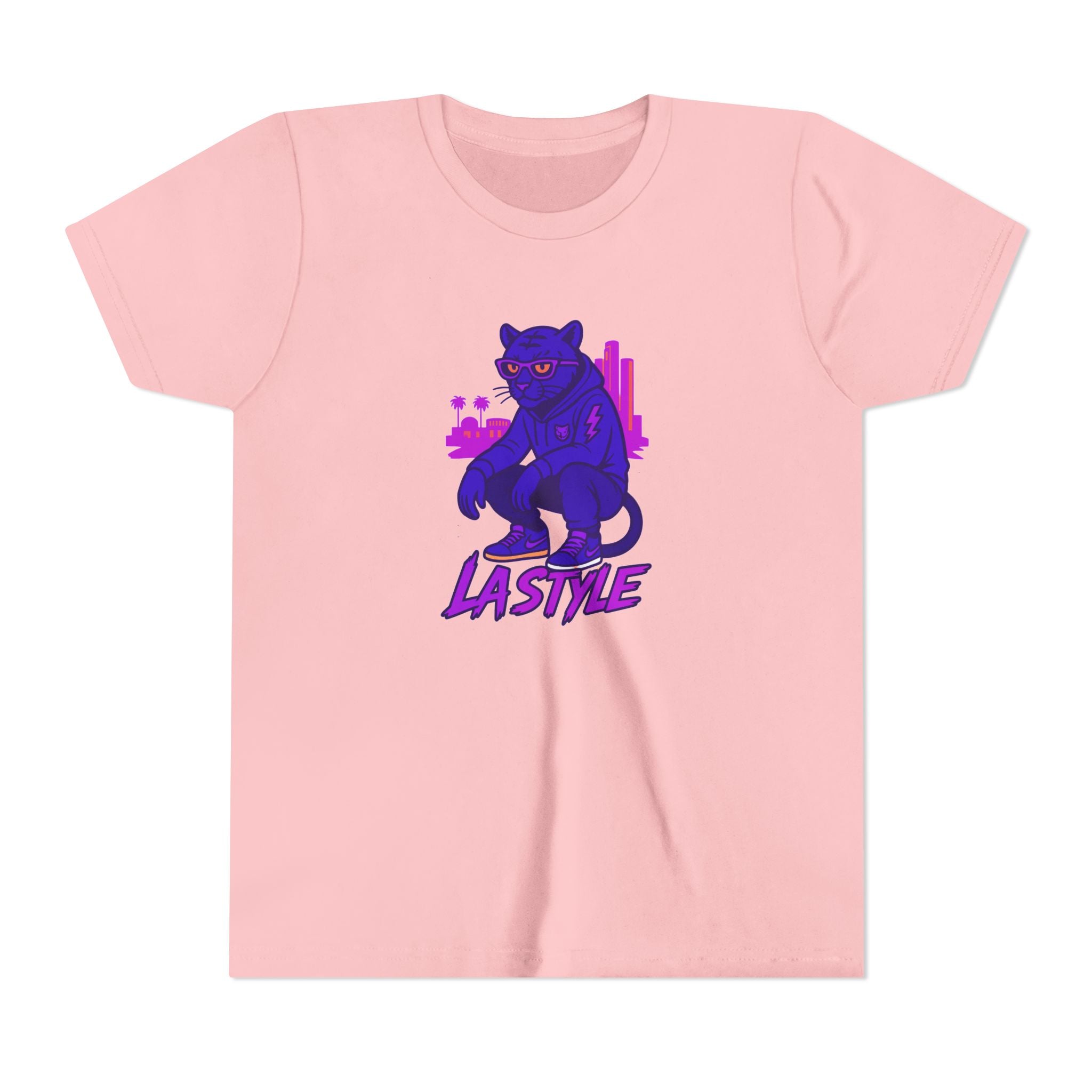Youth Tee — Purple Panther 'Lastive' Graphic Kids Shirt