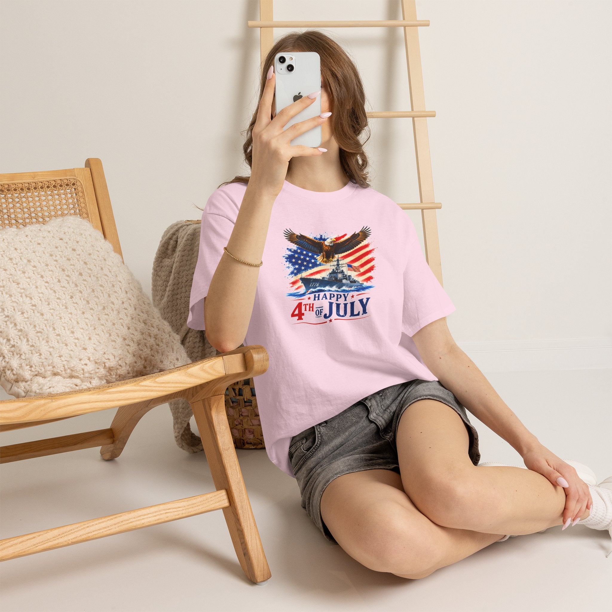 Happy 4th of July Shirt, Patriotic Eagle T-Shirt, American Flag Tee, USA Independence Day Shirt, Freedom Eagle Gift