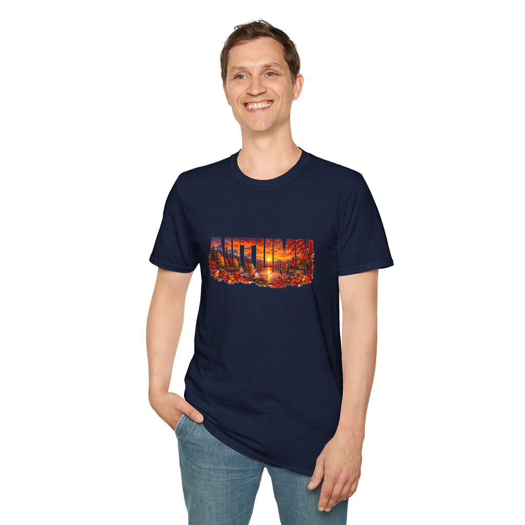Autumn Leaves T Shirt Fall Graphic Tee Cozy Autumn Shirt