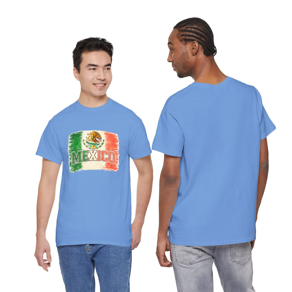 Mexico Flag Vintage T-Shirt — Distressed Mexican Emblem Tee