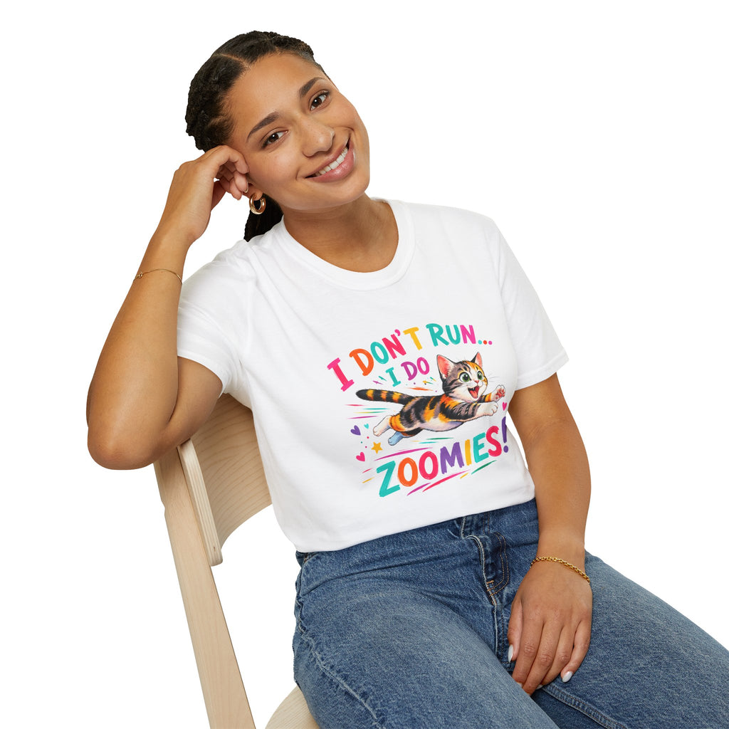 I Don’t Run… I Do—Cute Calico Cat T-Shirt