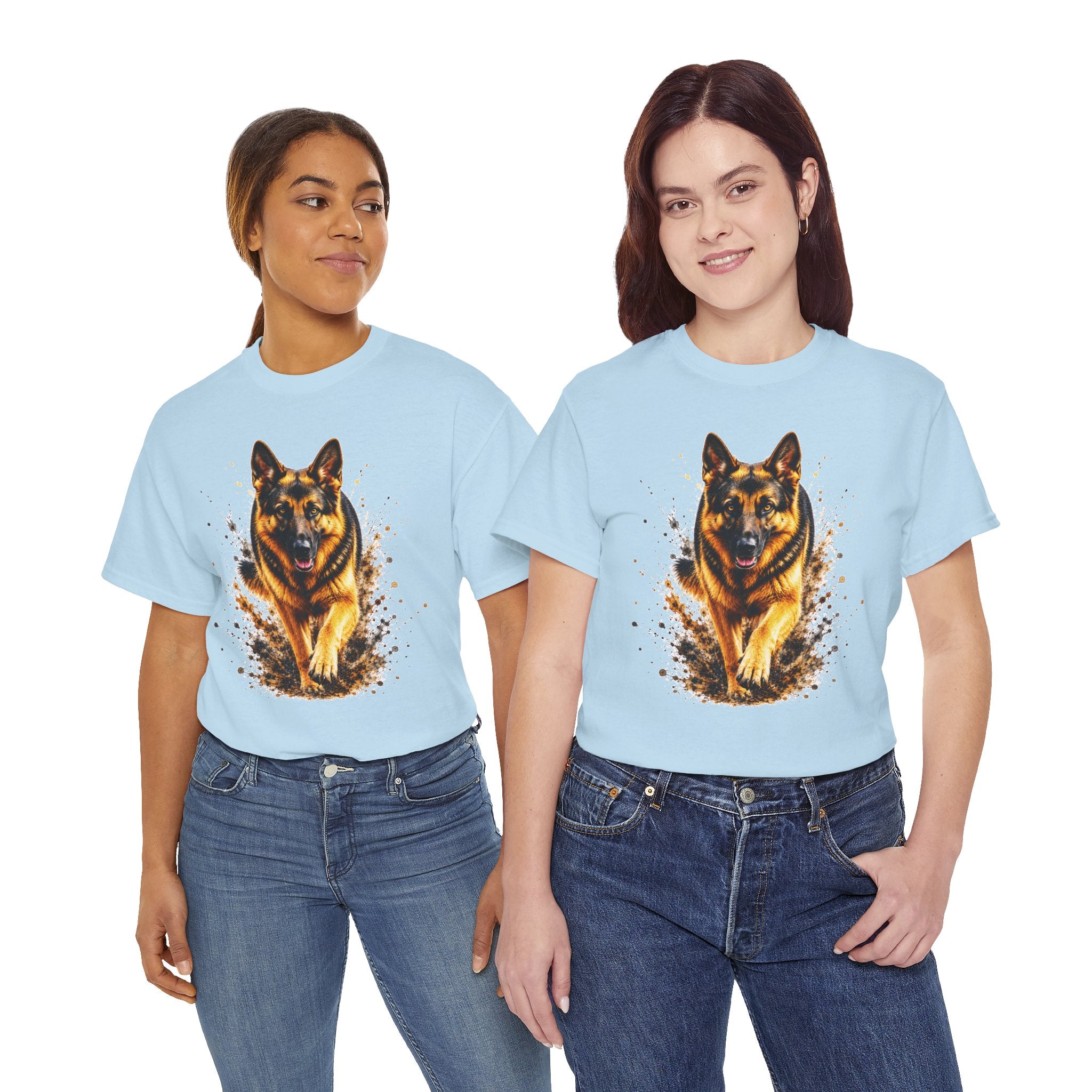 German Shepherd Running T-Shirt, German Shepherd Graphic Tee, Dog Lover Shirt, Unisex German Shepherd Tee, Gift for Dog Owner, K9 Animal Shirt