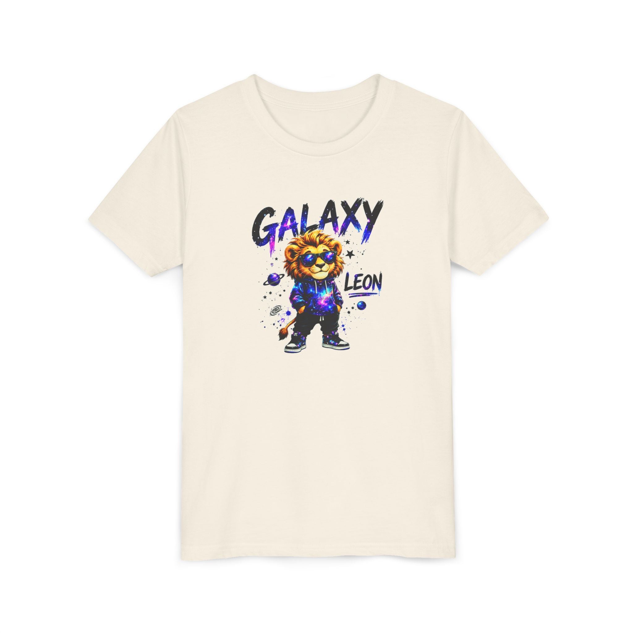 Galaxy Leon Youth T-Shirt, Space Lion Shirt for Kids, Cosmic Animal Tee, Galaxy Lion Graphic Tee, Colorful Kids Shirt, Boys Girls Unisex Tee, Gift for Kids