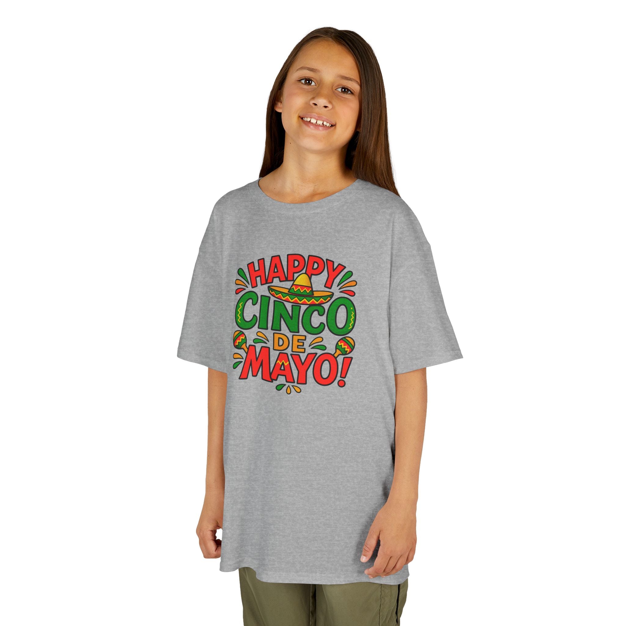 Kids "Happy Cinco de Mayo!" Tee — Festive Mexican Holiday Shirt