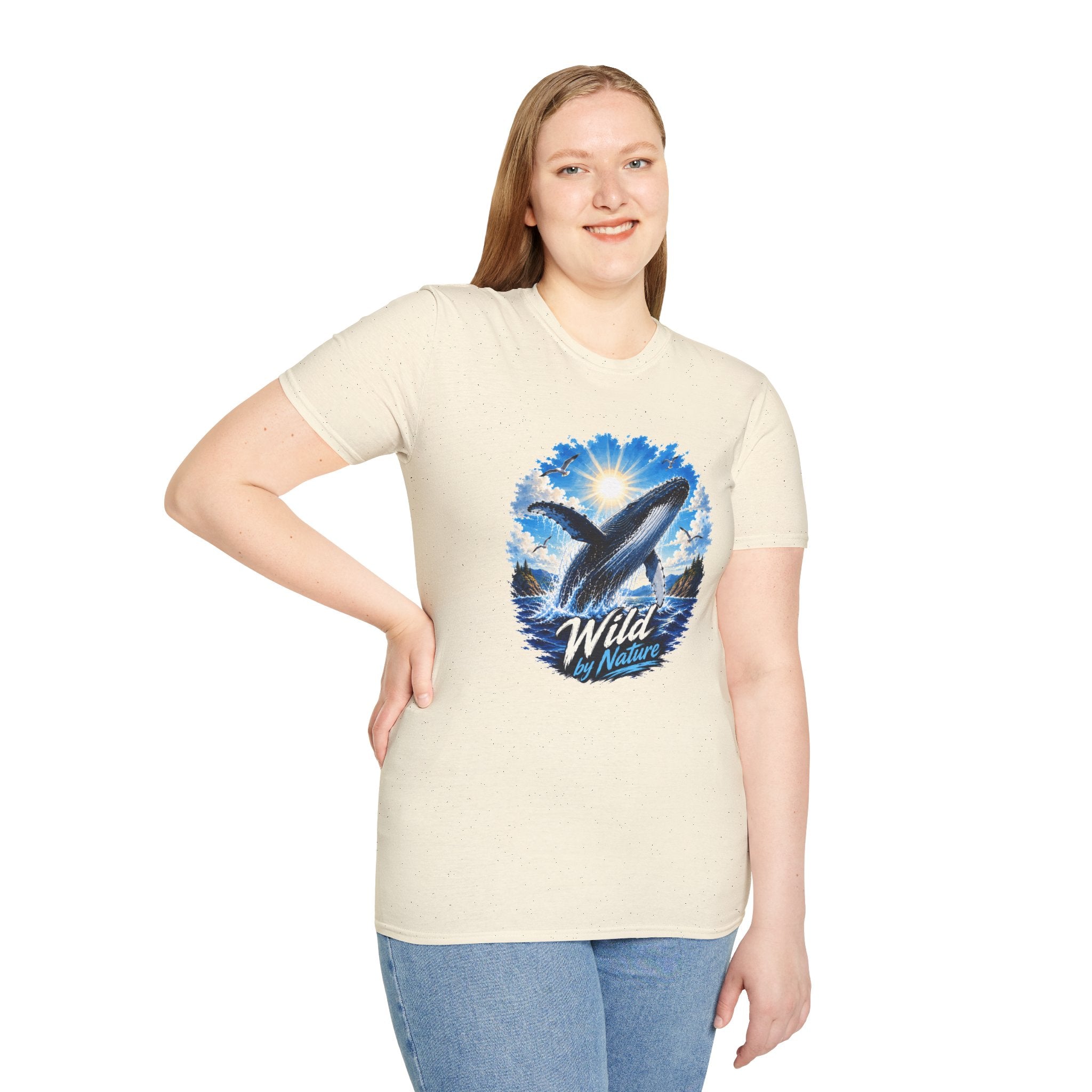 Whale T-Shirt, Ocean Whale Graphic Tee, Wild Nature Shirt, Ocean Lover Gift