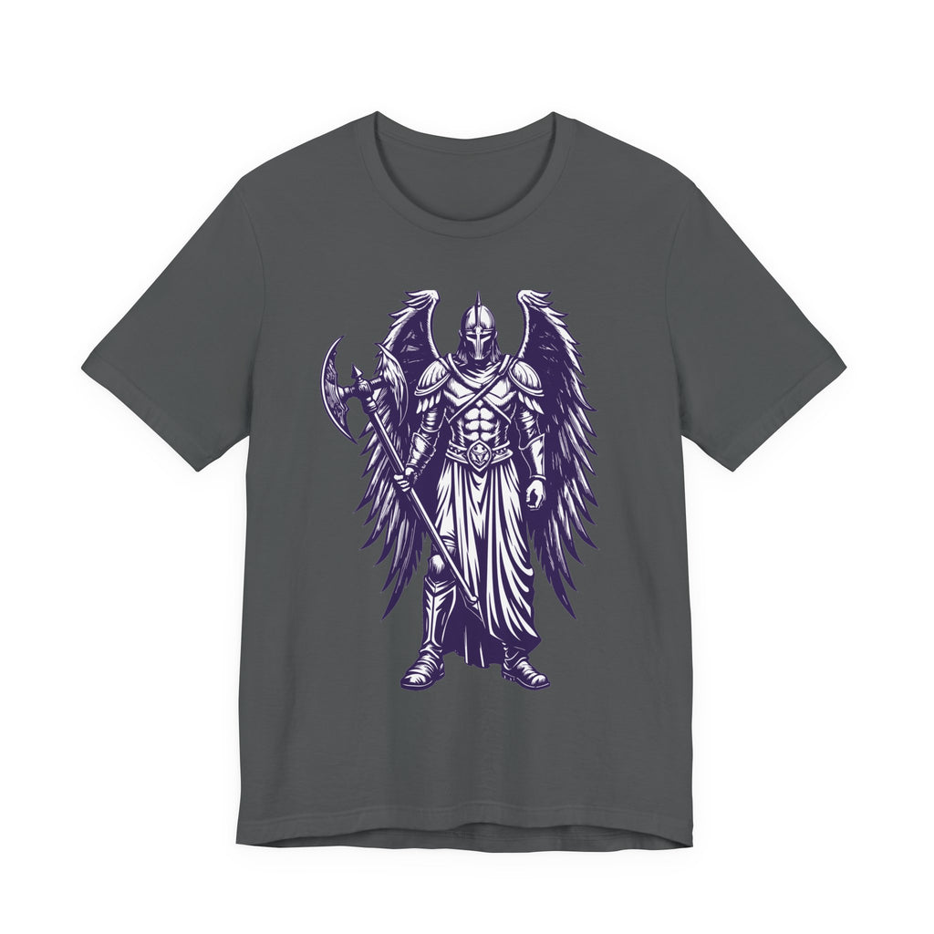 Fallen Angel Warrior T-Shirt | Gothic Fantasy Winged Knight Tee