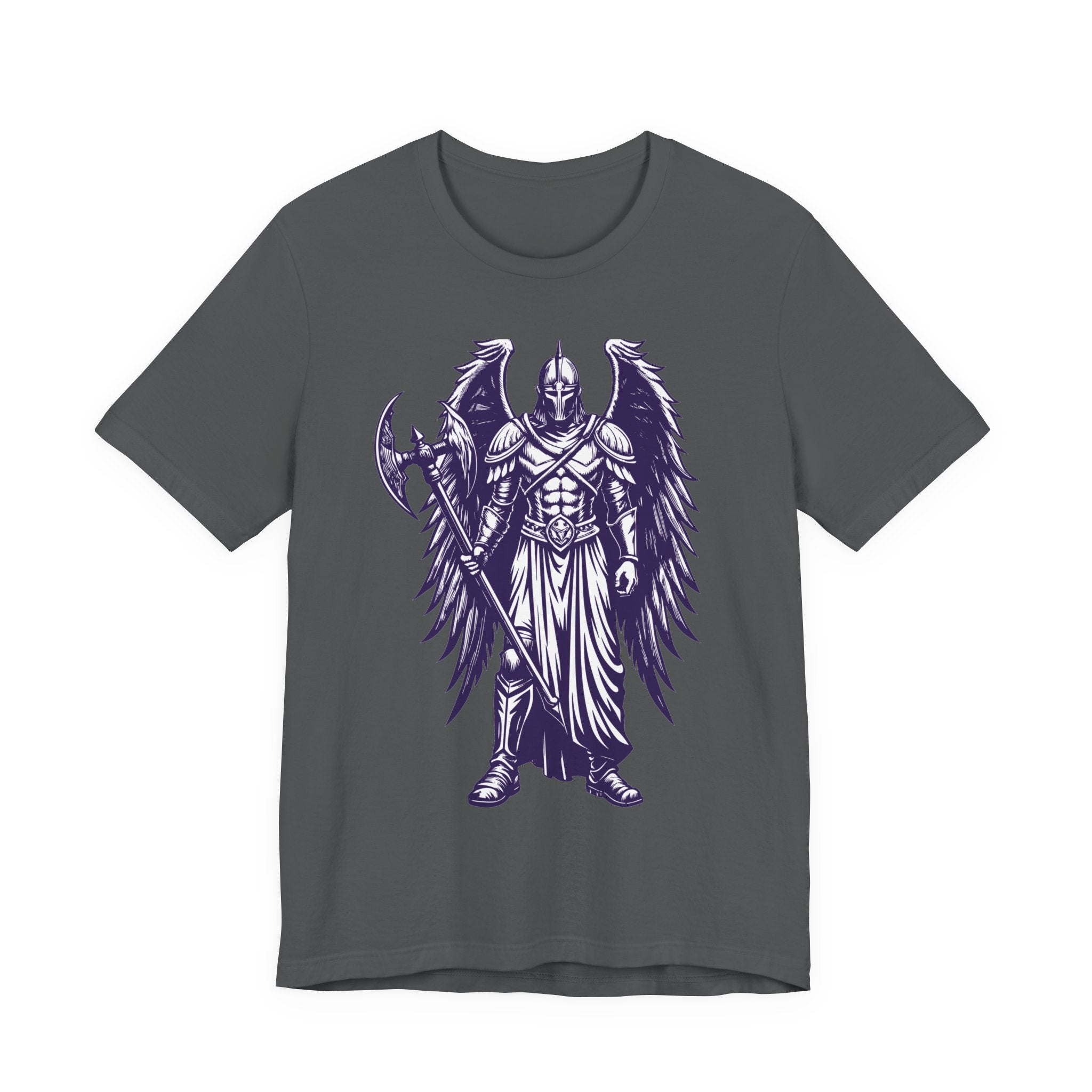 Fallen Angel Warrior T-Shirt | Gothic Fantasy Winged Knight Tee