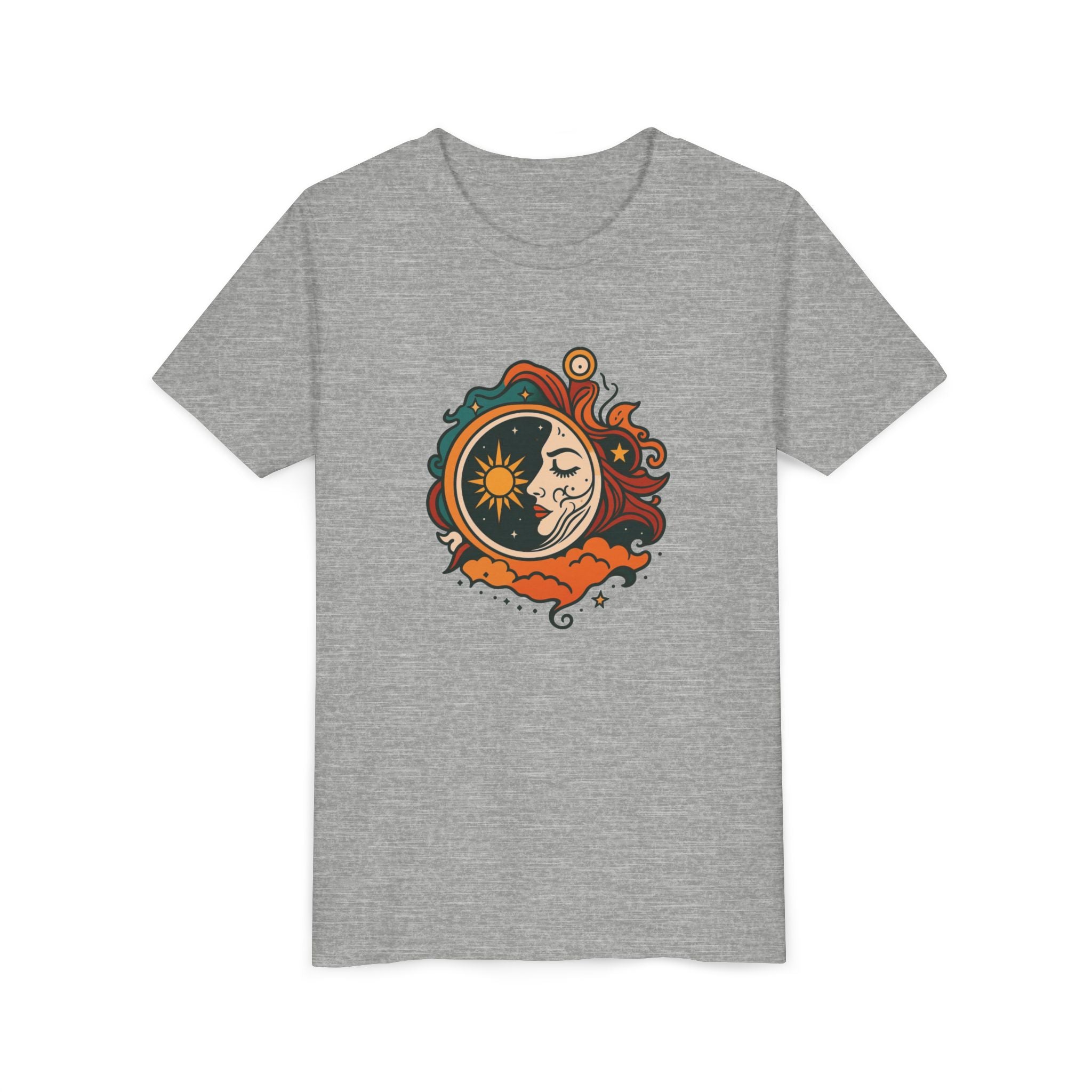 Youth Tee — Sun & Moon Yin Yang Kids Graphic T‑Shirt