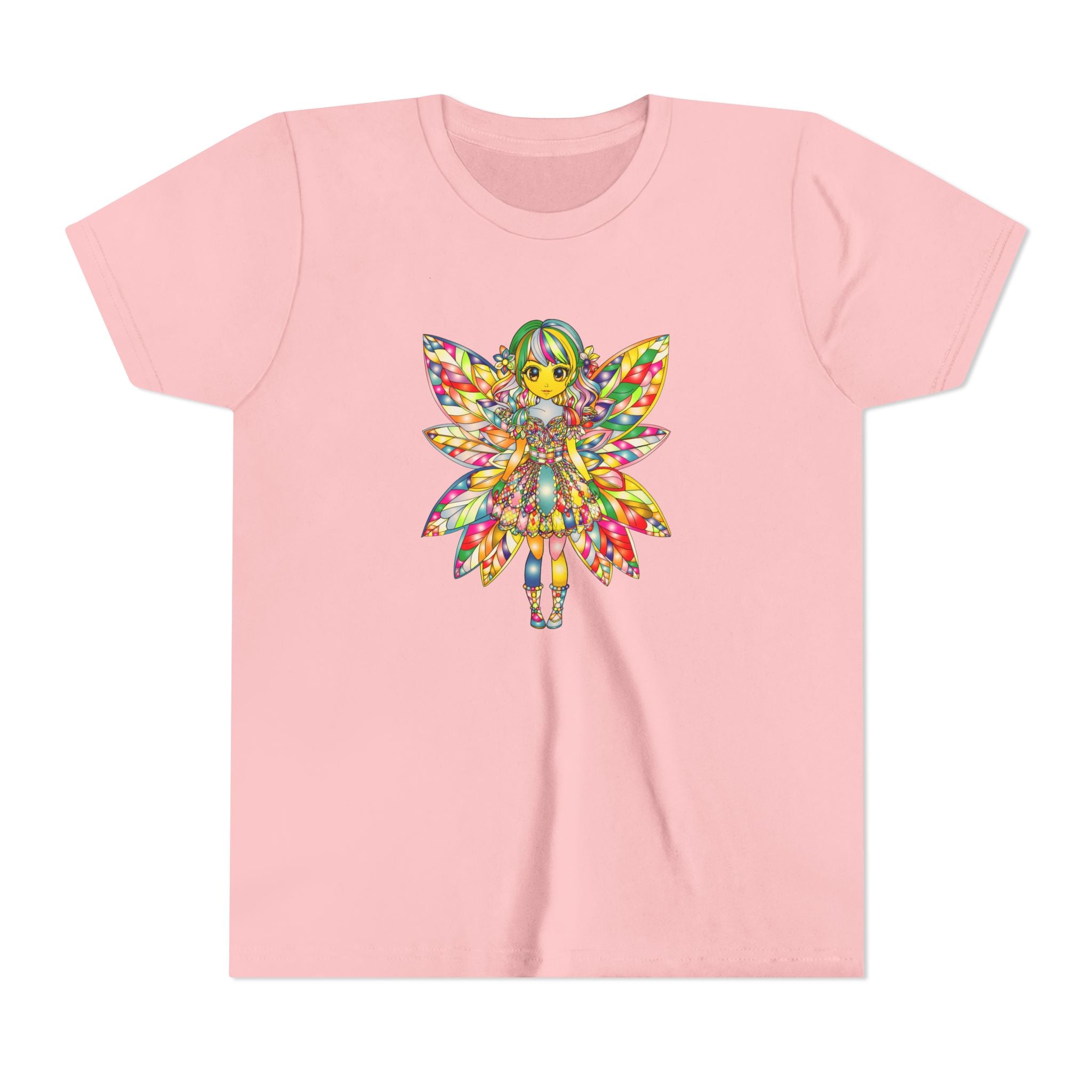 Rainbow Fairy Shirt for Girls, Magical Fairy Kids Tee, Cute Fantasy T-Shirt, Colorful Fairy Gift