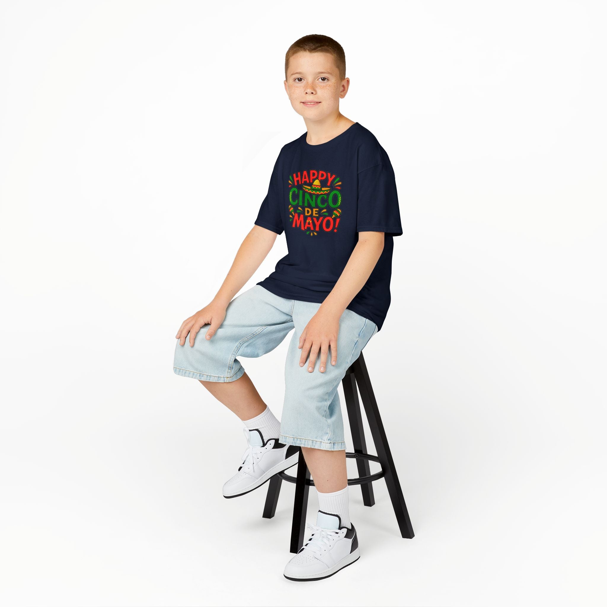 Kids "Happy Cinco de Mayo!" Tee — Festive Mexican Holiday Shirt