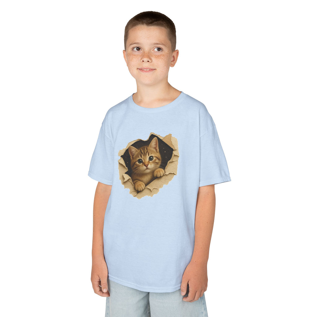 Cute Kitten Kids T-Shirt | Funny Cat Graphic Tee for Boys & Girls | Adorable Kitty Shirt | Gift for Cat Lovers Kids