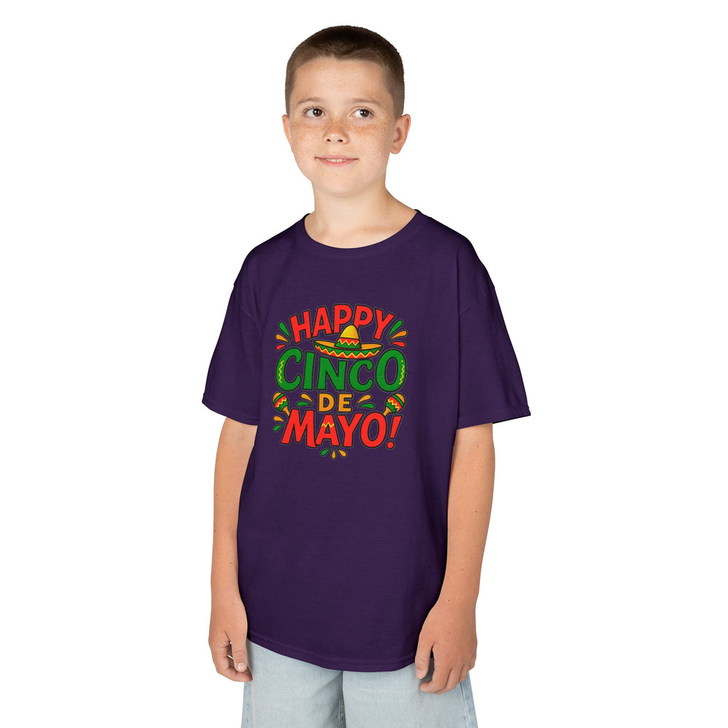 Kids "Happy Cinco de Mayo!" Tee — Festive Mexican Holiday Shirt