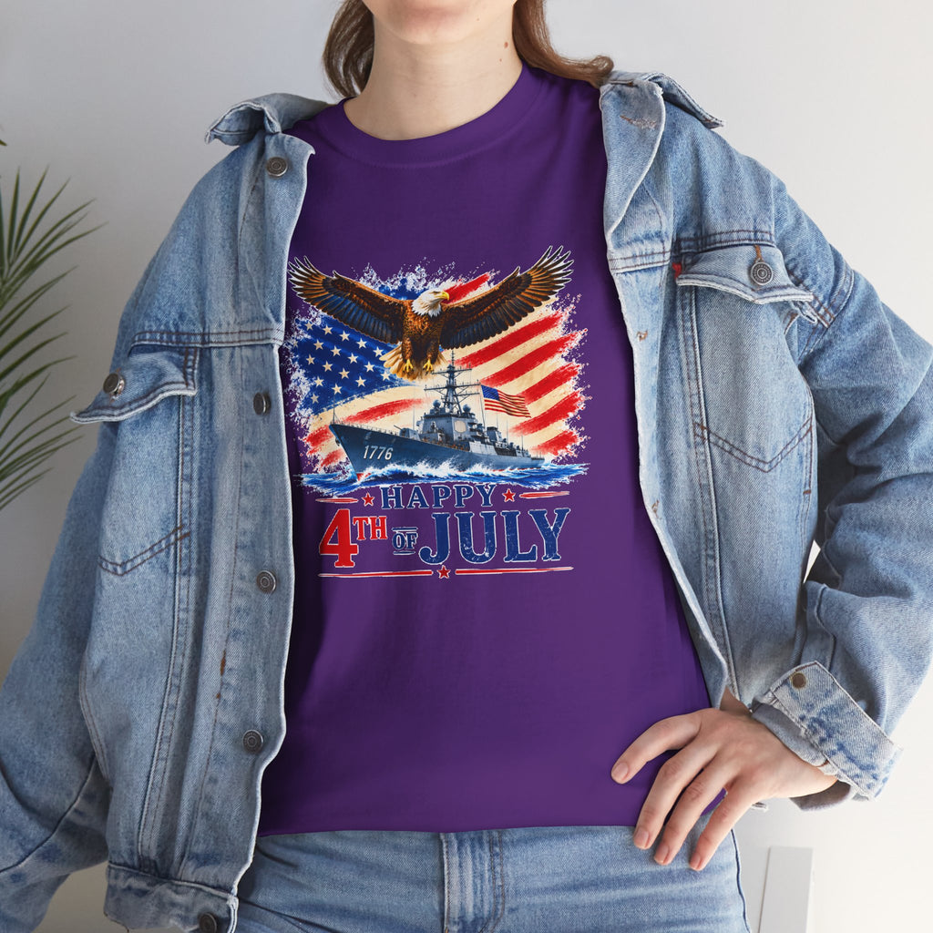 Happy 4th of July Shirt, Patriotic Eagle T-Shirt, American Flag Tee, USA Independence Day Shirt, Freedom Eagle Gift