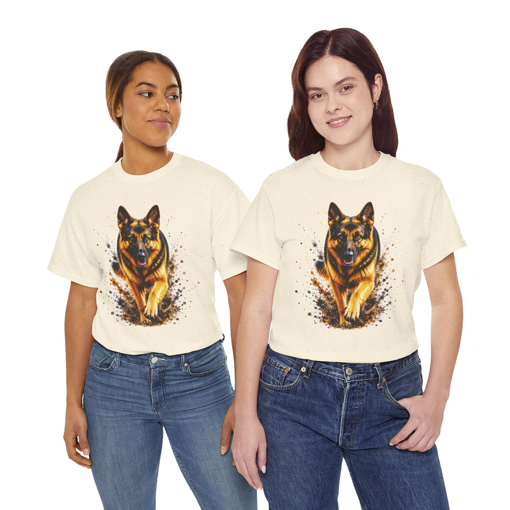 German Shepherd Running T-Shirt, German Shepherd Graphic Tee, Dog Lover Shirt, Unisex German Shepherd Tee, Gift for Dog Owner, K9 Animal Shirt