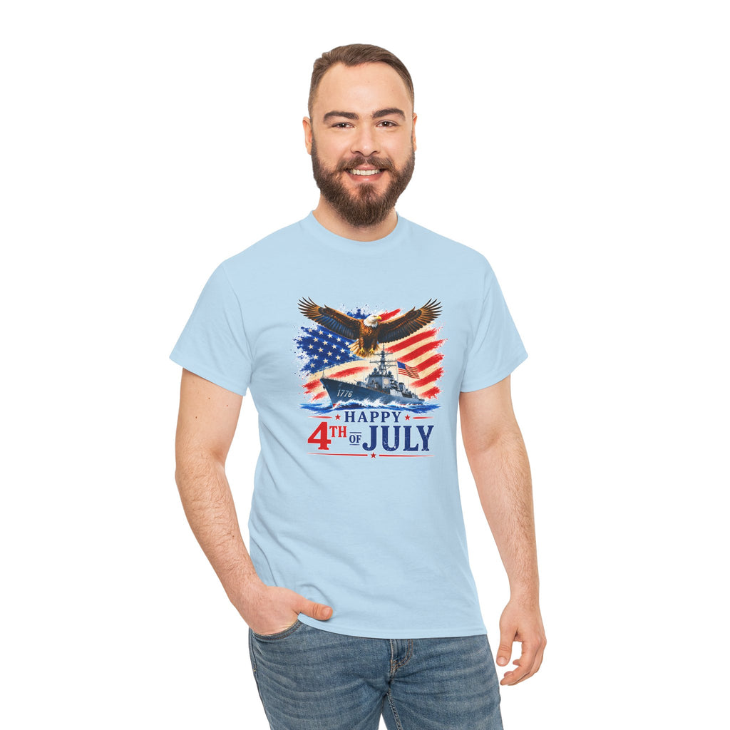 Happy 4th of July Shirt, Patriotic Eagle T-Shirt, American Flag Tee, USA Independence Day Shirt, Freedom Eagle Gift