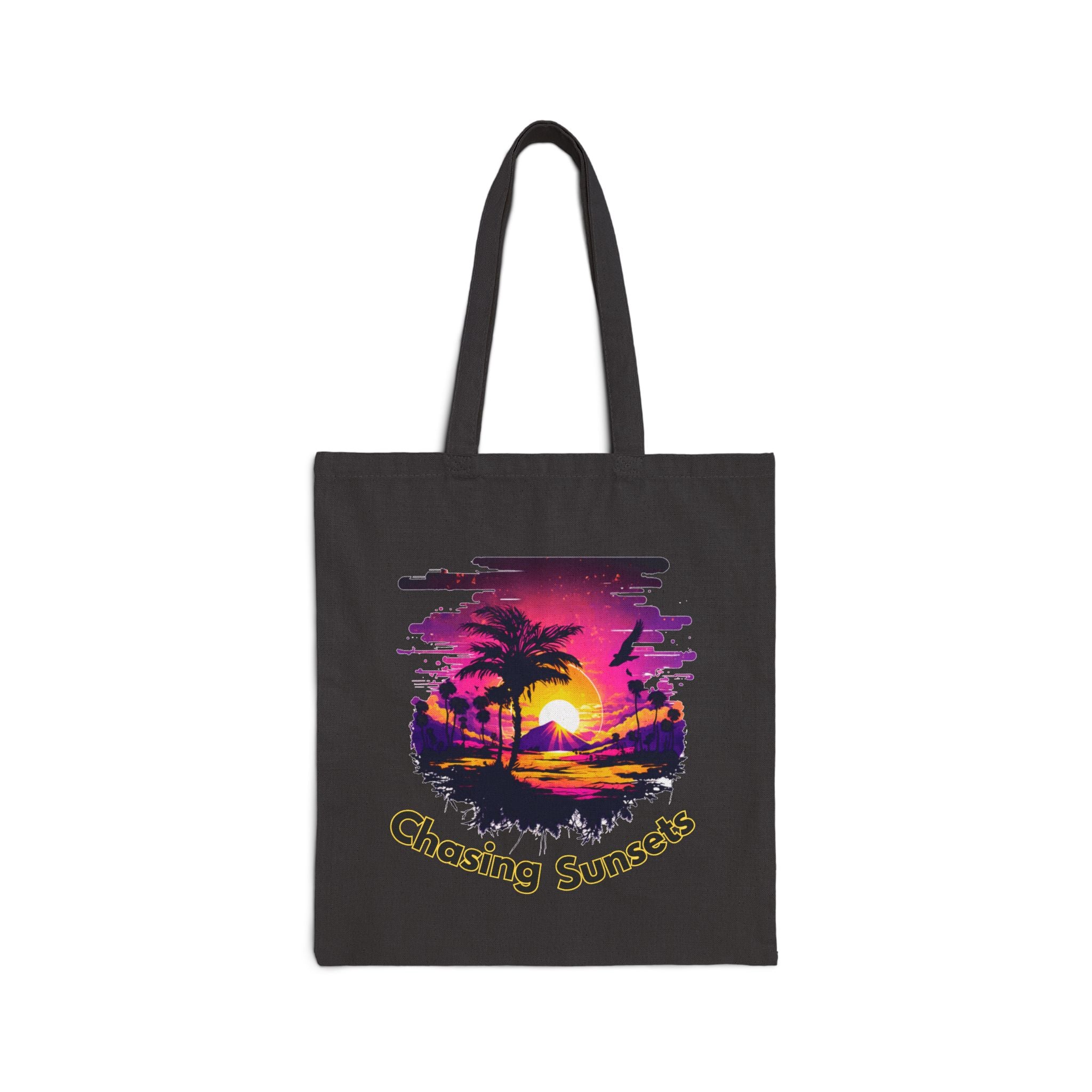 Chasing Sunsets Tote Bag, Sunset Beach Tote, Aesthetic Canvas Bag, Summer Tote Bag, Gift for Beach Lovers