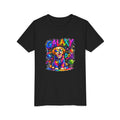Galaxy Dog Youth Shirt, Space Puppy Kids T-Shirt, Colorful Dog Tee for Boys Girls, Rainbow Galaxy Dog Graphic Tee, Cute Gift for Dog Lovers