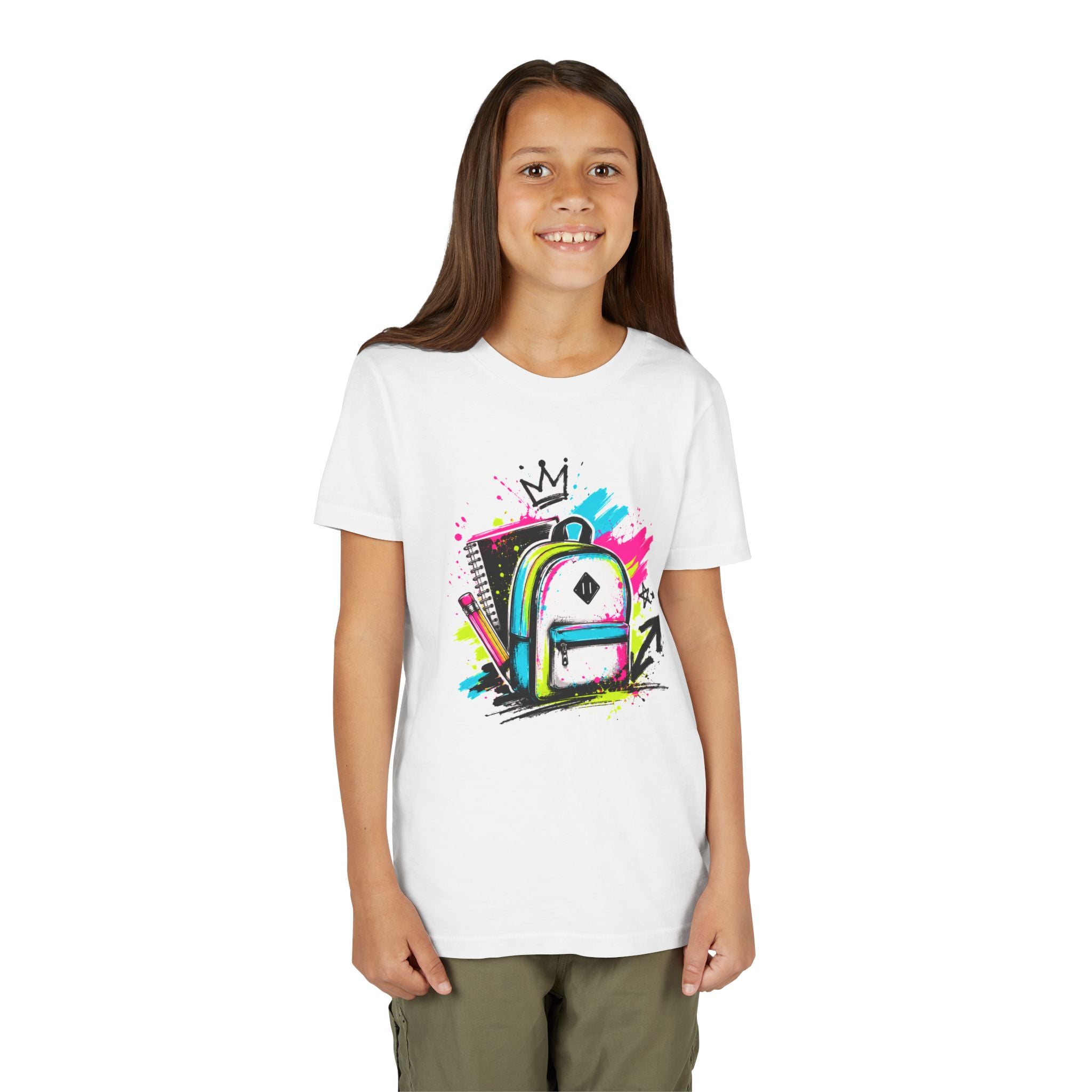Back to School Kids T-Shirt | Graffiti Backpack Graphic Tee | First Day of School Shirt | Boys Girls Youth Tee