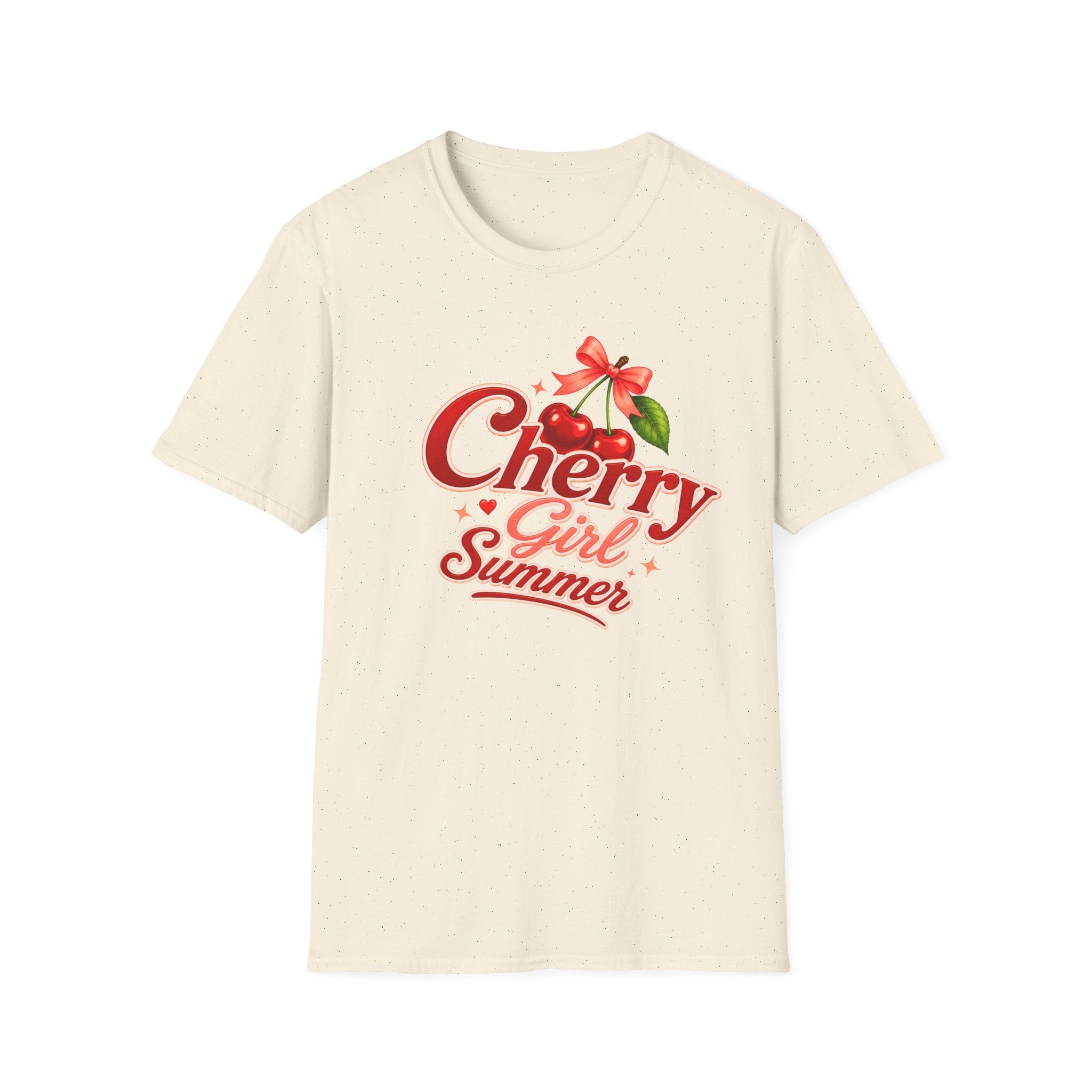 Cherry Girl Summer T-Shirt | Cute Retro Cherry Tee | Coquette Aesthetic Shirt | Summer Graphic Tee | Trendy Women's Shirt