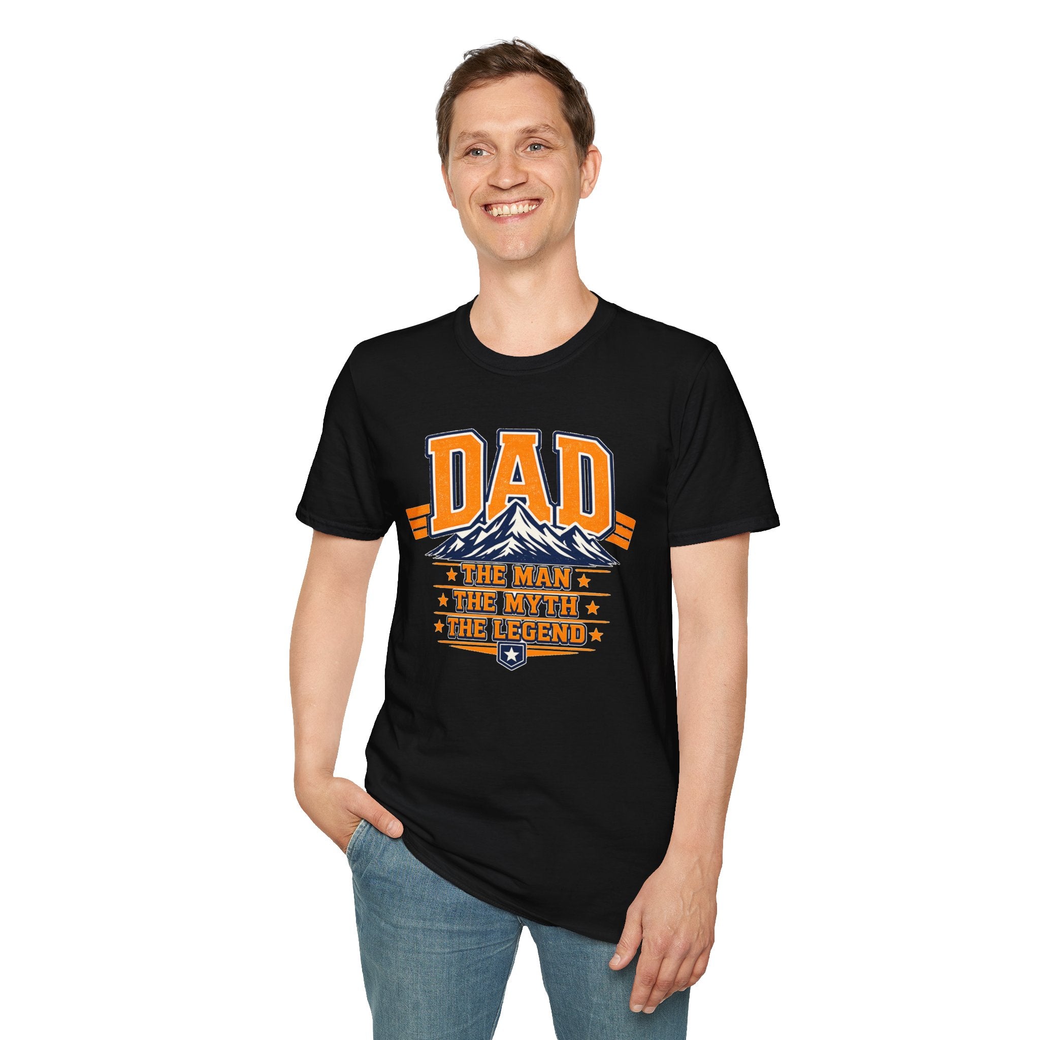 Dad T-Shirt The Man The Myth The Legend Graphic Tee Funny Fathers Day Gift Cool Dad Shirt