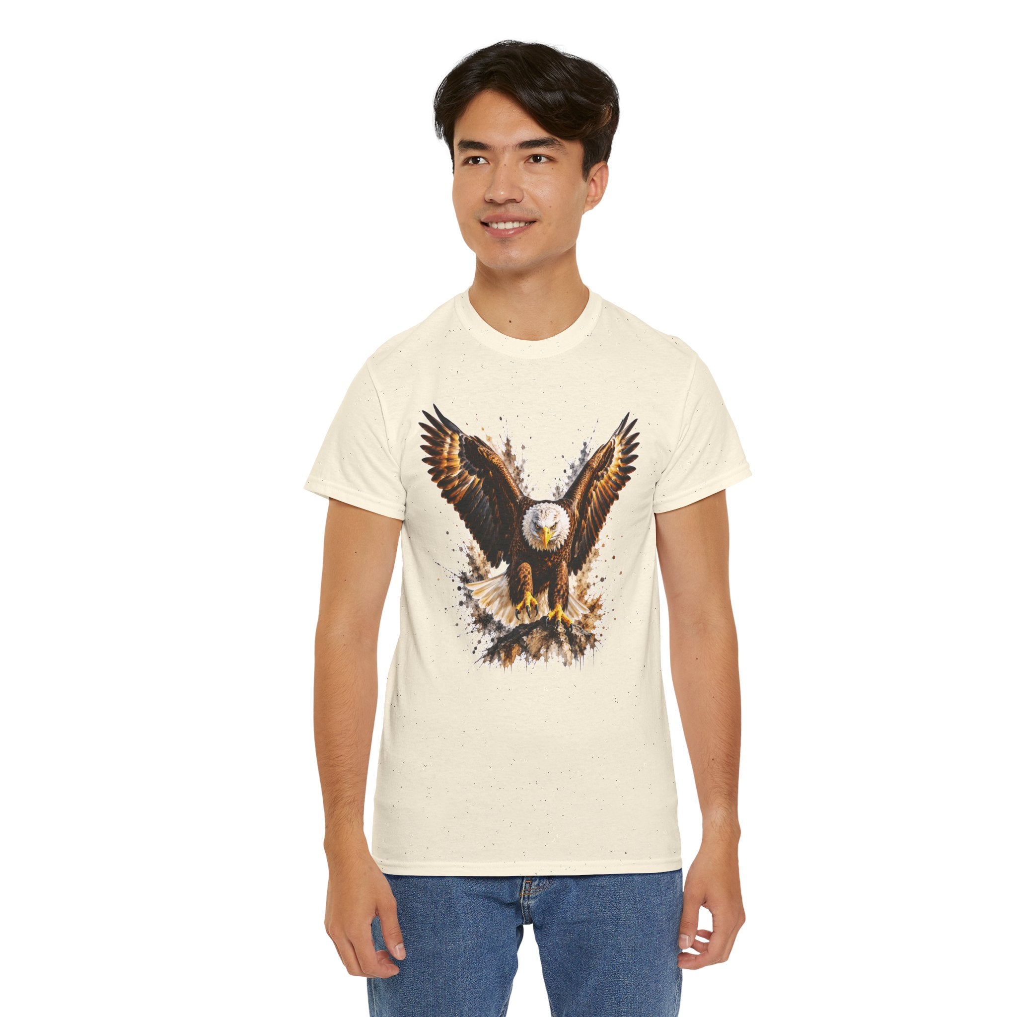 Majestic Bald Eagle T-Shirt, Eagle Graphic Tee, Patriotic Wildlife Shirt, Unisex Bird Lover Tee, American Eagle Gift