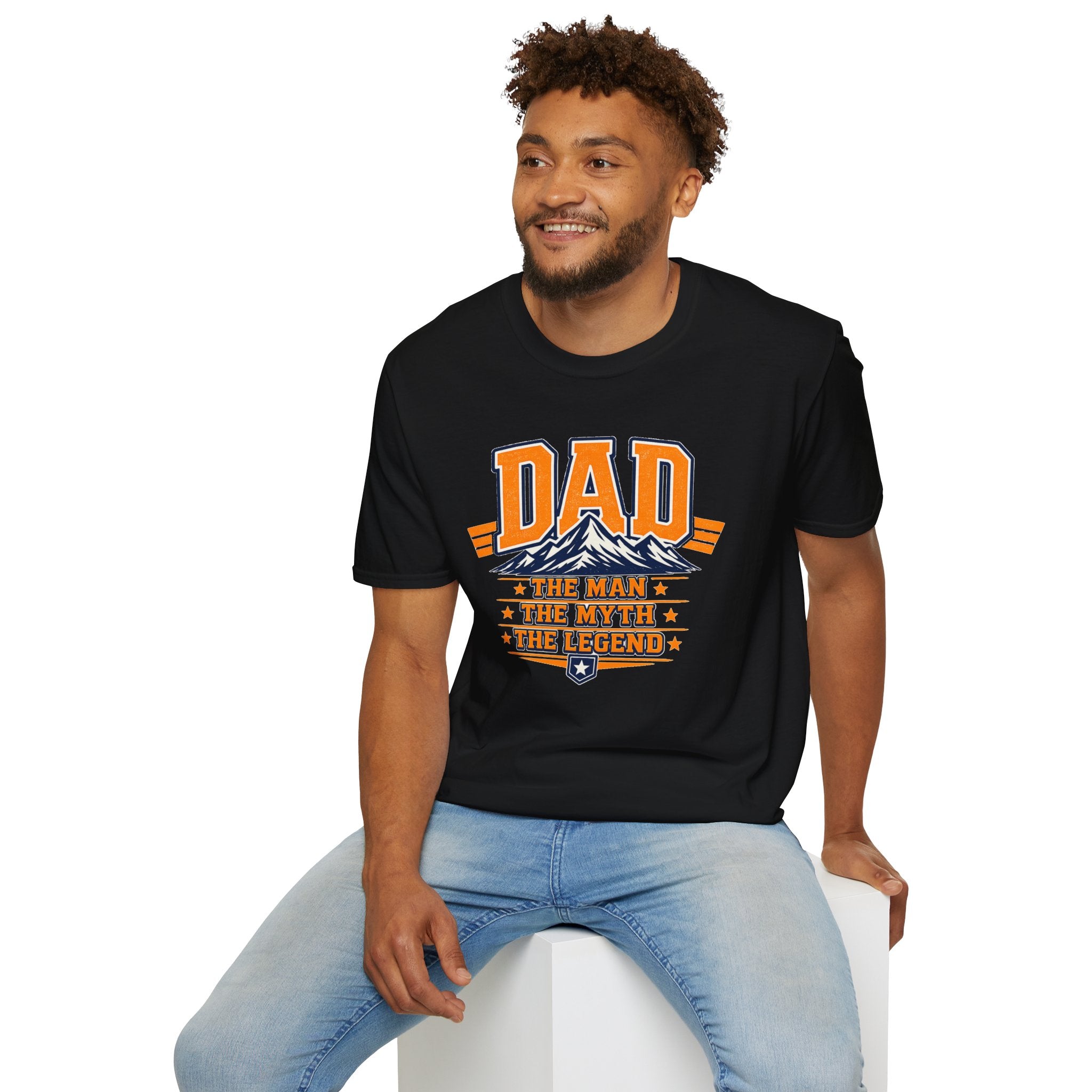 Dad T-Shirt The Man The Myth The Legend Graphic Tee Funny Fathers Day Gift Cool Dad Shirt