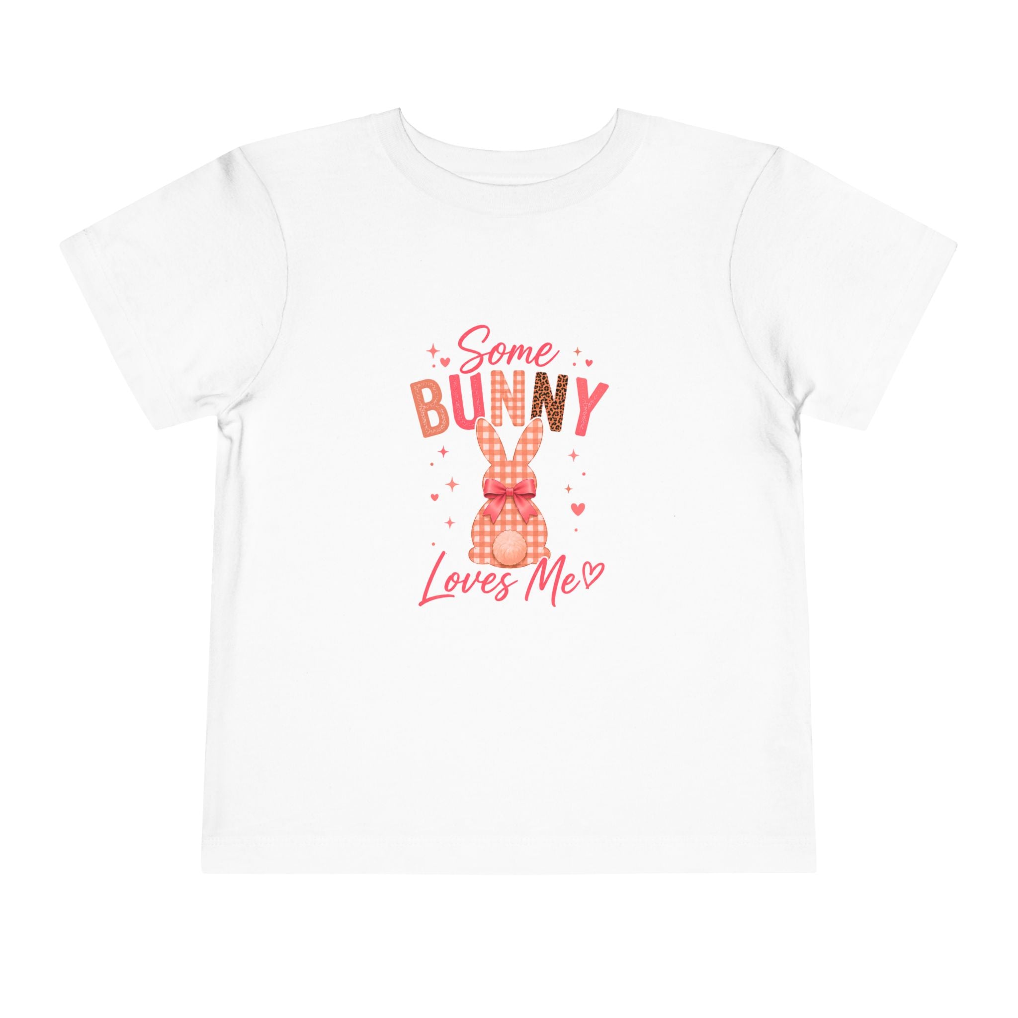 Toddler Tee -Some Bunny Loves Me Pink Easter Bunny Shirt