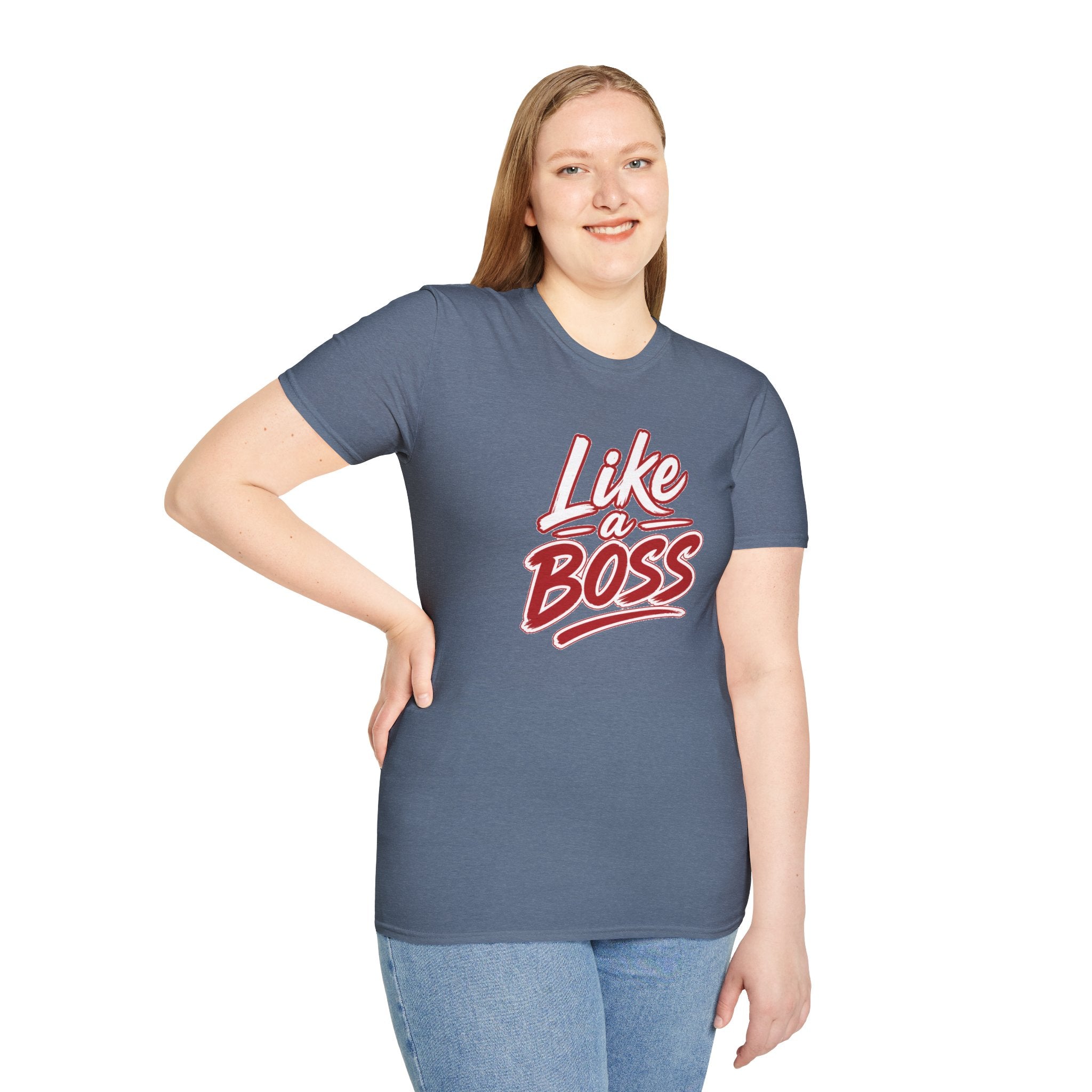 Like a Boss T-Shirt - Retro Script Empowerment Tee