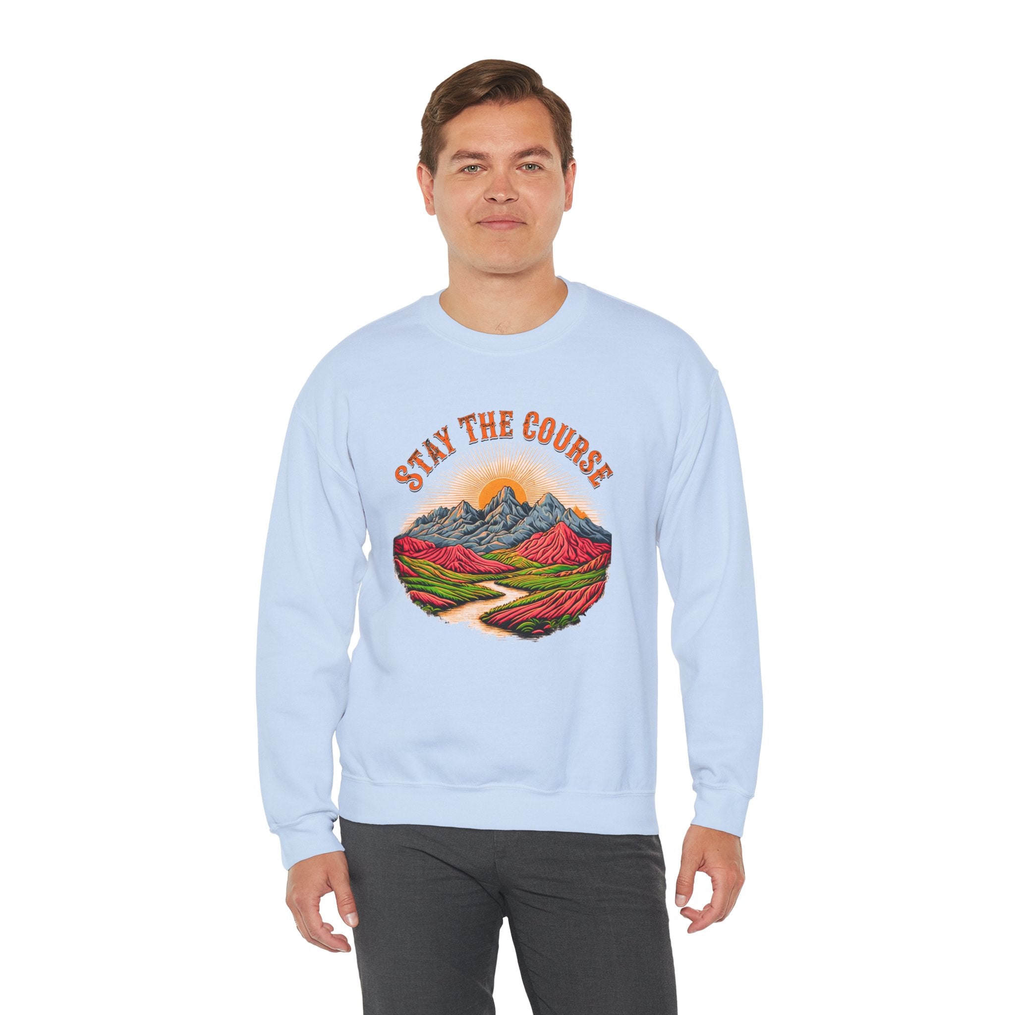 Stay the Course Sweatshirt - Scenic Mountain Crewneck