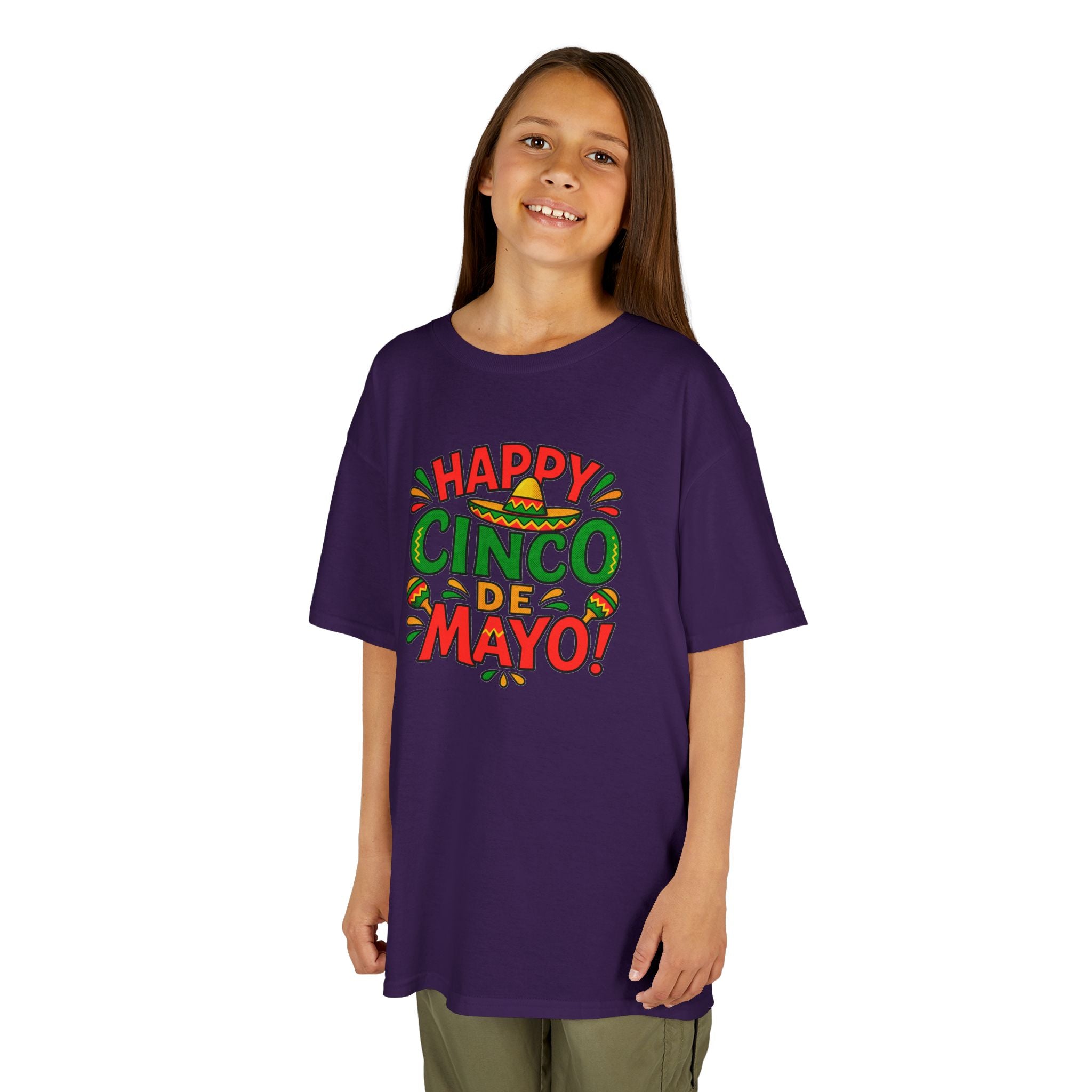 Kids "Happy Cinco de Mayo!" Tee — Festive Mexican Holiday Shirt