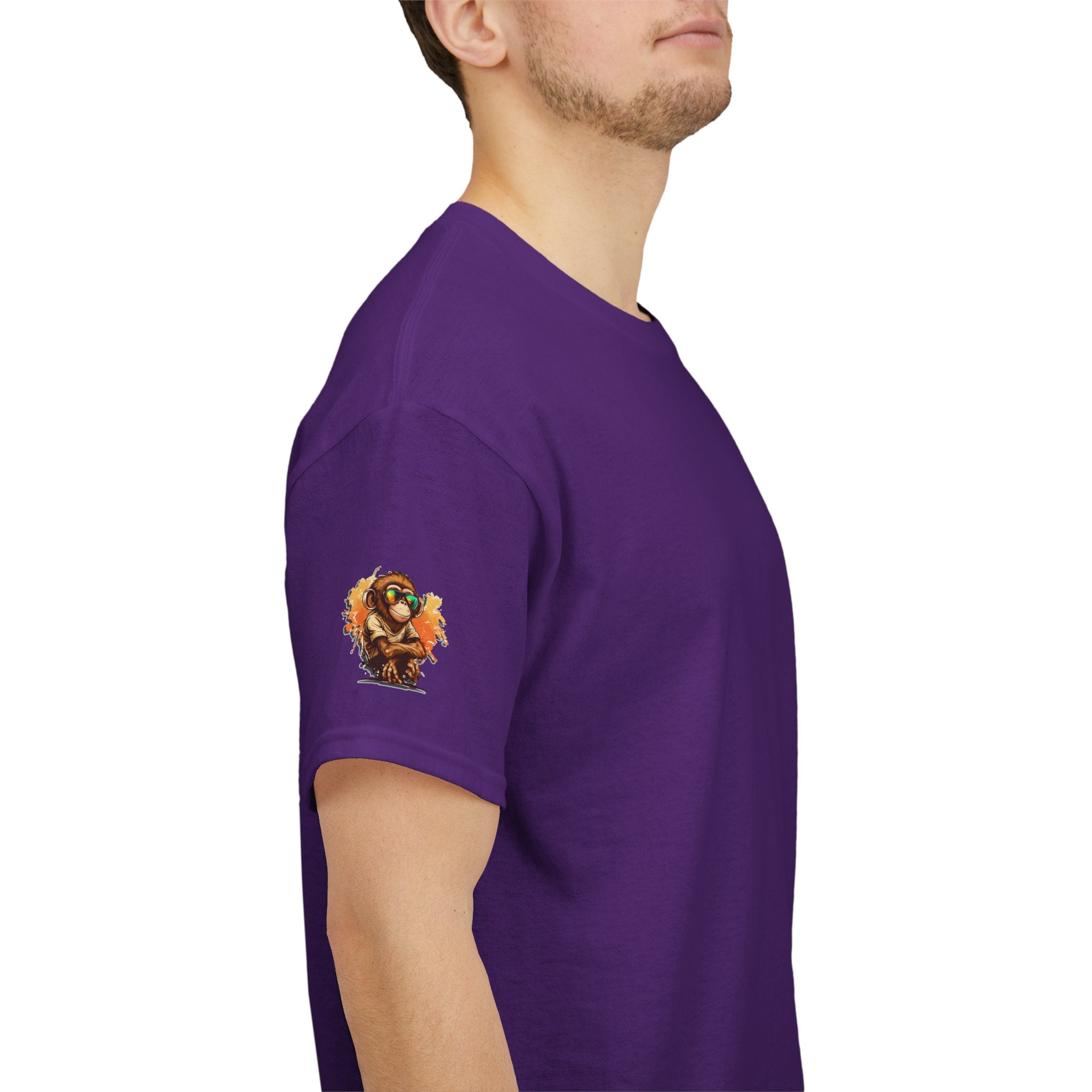 Cool Monkey T-Shirt Front Back Print | Funny Chimp Sunglasses Tee | Streetwear Graphic Shirt | Unisex Trendy Gift