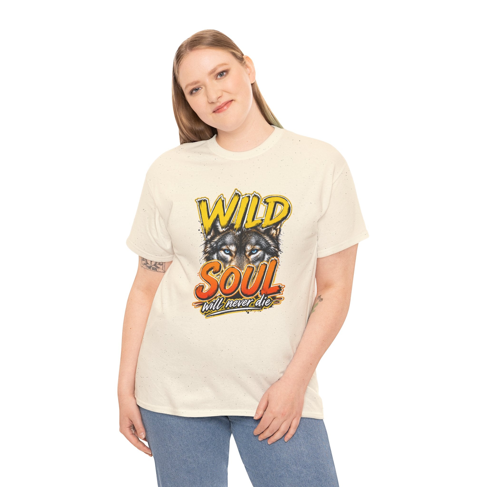 Wolf 'Wild Soul' Graphic Tee – Bold Wildlife Shirt for Nature Lovers