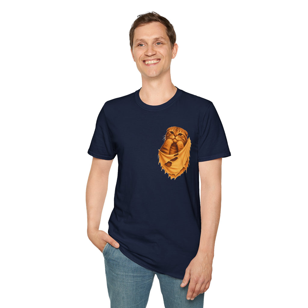 Cat in a Pocket T-Shirt — Cute Pocket Kitten Graphic Tee