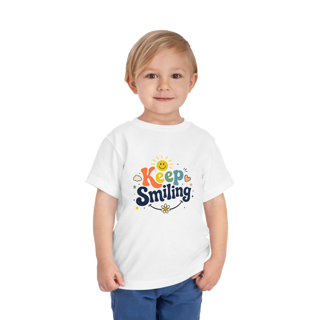 Keep Smiling Toddler Tee — Cute Sunshine Positive Kids Shirt