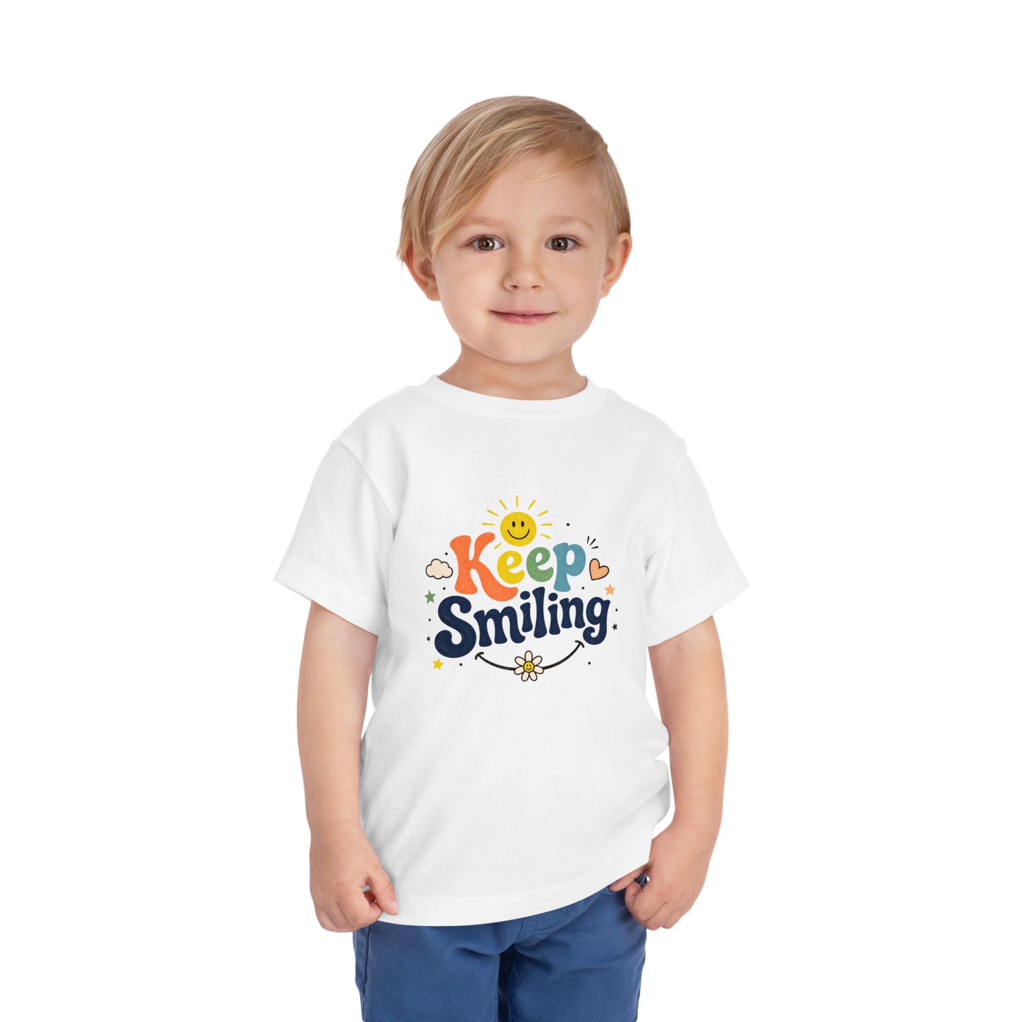 Keep Smiling Toddler Tee — Cute Sunshine Positive Kids Shirt