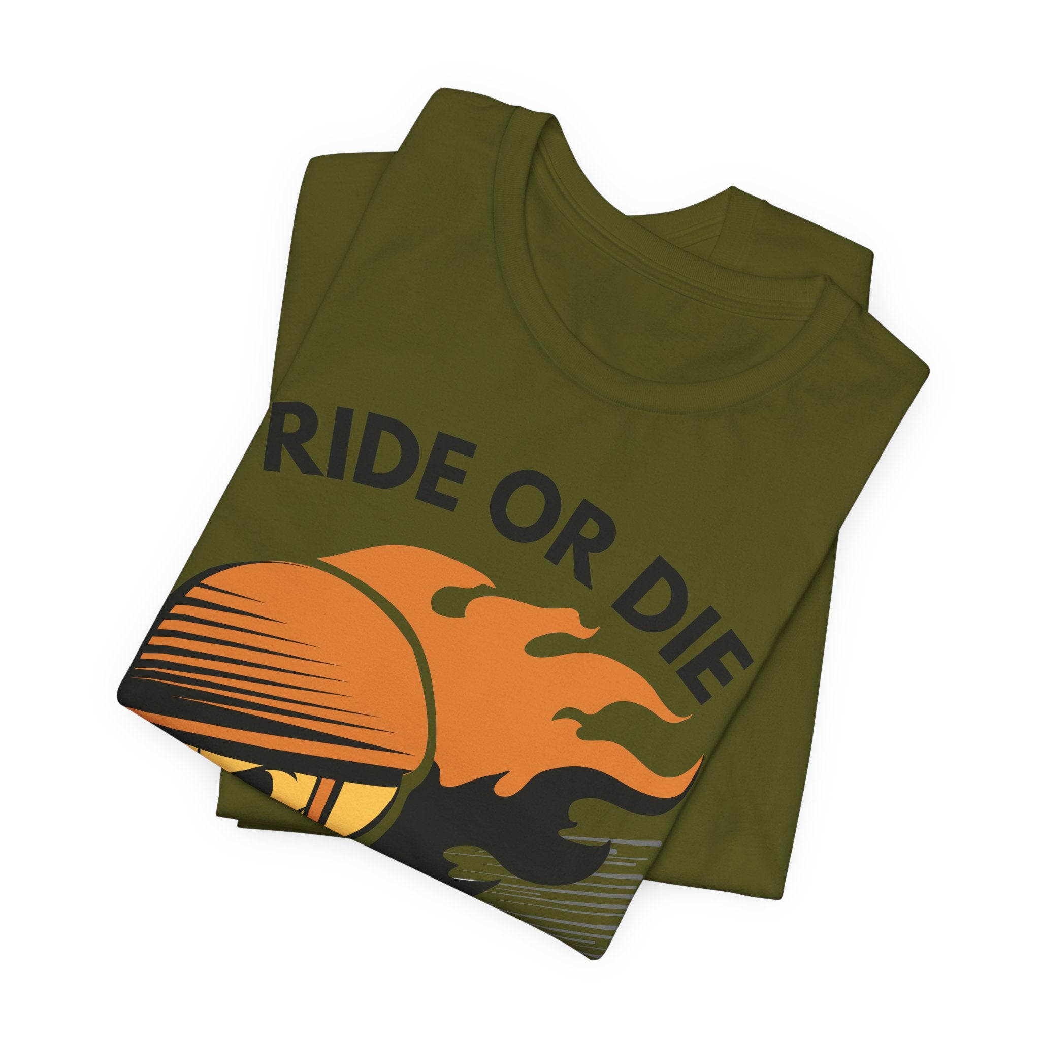 Ride or Die Skull Helmet T-Shirt | Biker Graphic Tee for Men | Vintage Motorcycle Shirt