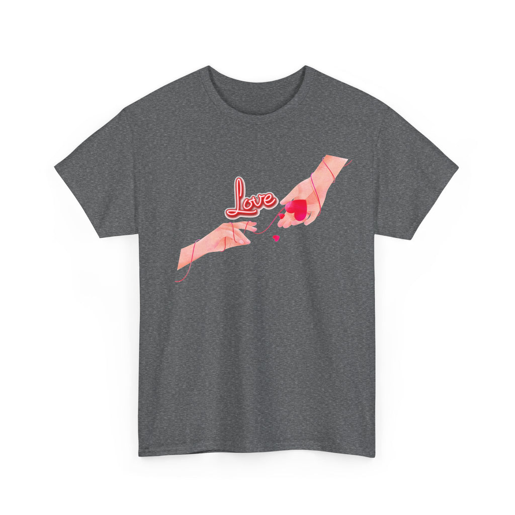 Love Hands T-Shirt — Romantic Heart Illustration Tee