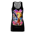 Racerback Dress - Tropical Surf Sunset with Dolphin & 'Surf Life' Vibes