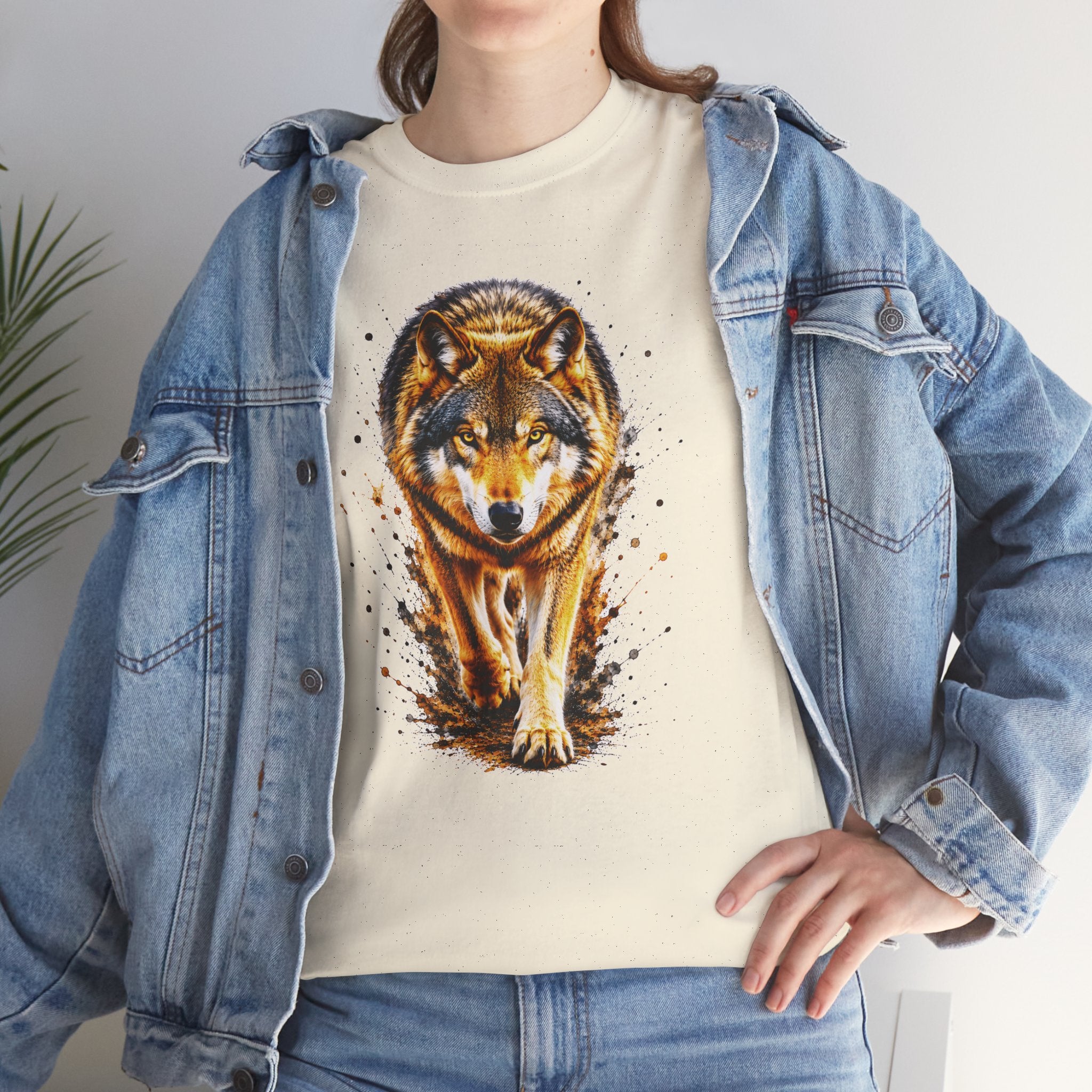 Wolf Graphic T-Shirt, Majestic Wolf Tee, Wildlife Animal Shirt, Unisex Nature Graphic Tee, Wolf Lover Gift, Forest Wolf Shirt