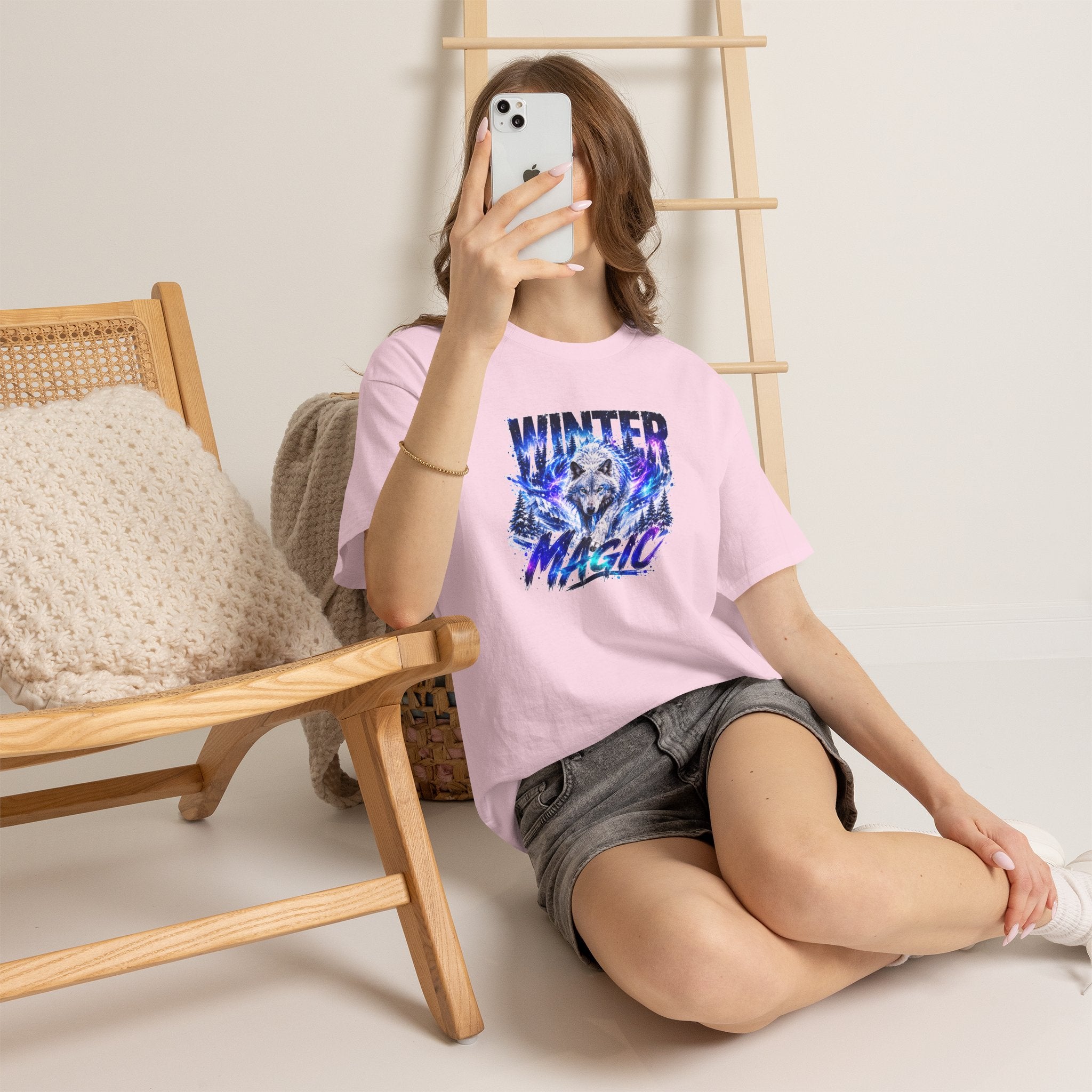 Wolf T Shirt, Winter Wolf Shirt, Wolf Lover Gift, Snowy Wolf Tee, Winter Magic Shirt, Wildlife Graphic Tee, Unisex Wolf Shirt