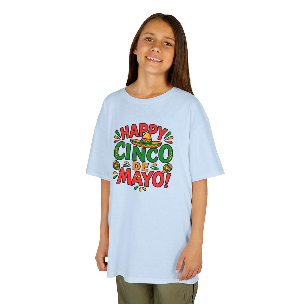 Kids "Happy Cinco de Mayo!" Tee — Festive Mexican Holiday Shirt