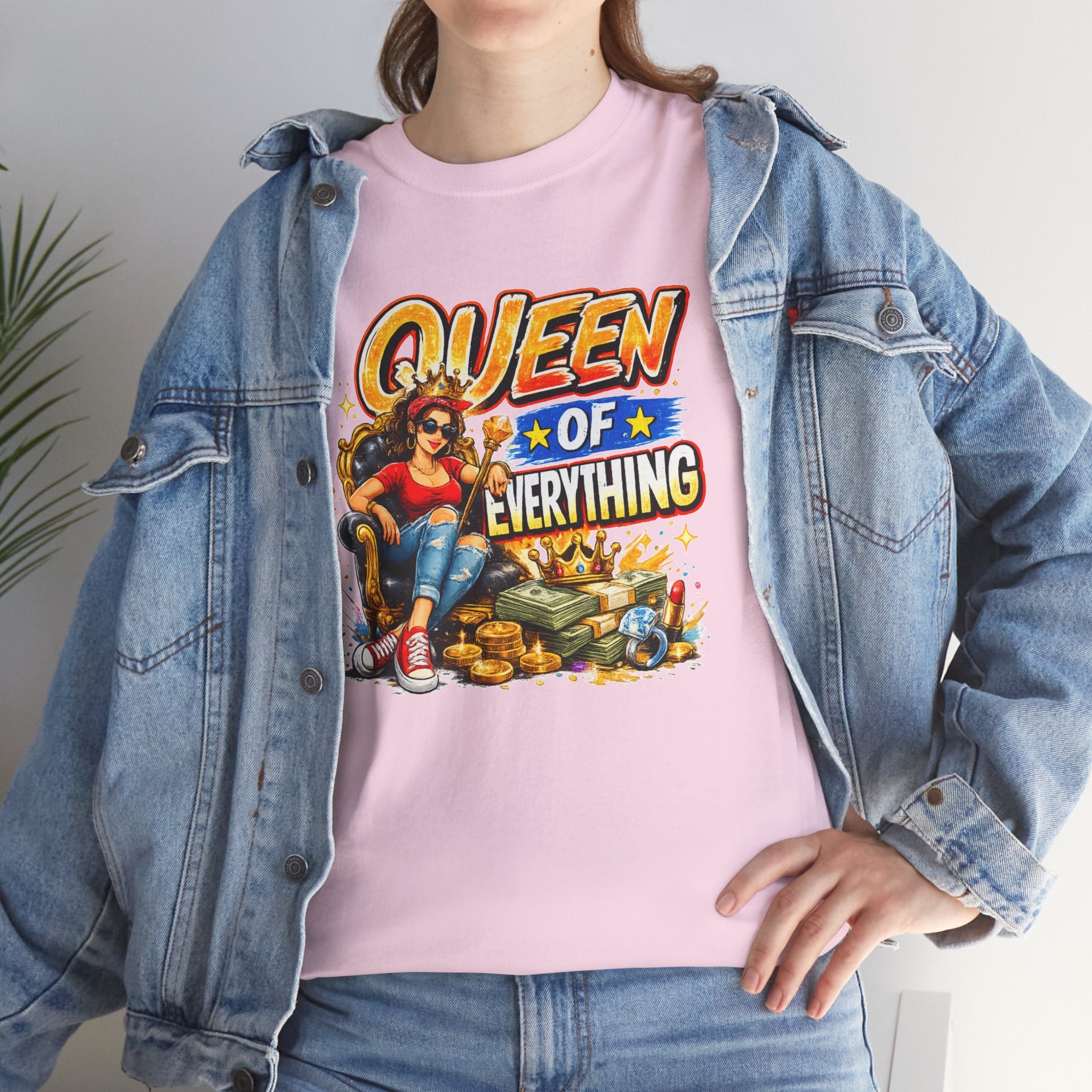 Queen of Everything Shirt | Funny Queen Graphic Tee | Gift for Mom | Boss Lady Shirt | Retro Vintage Tee